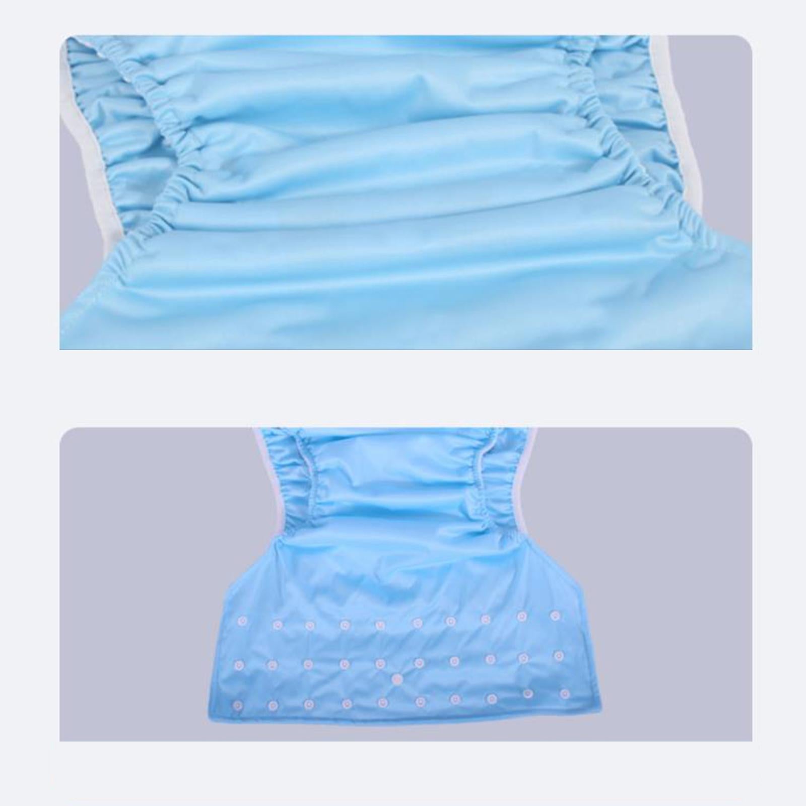 Large Adult Cloth Diaper Reusable Underwear for Seniors Men Women Dark Blue
