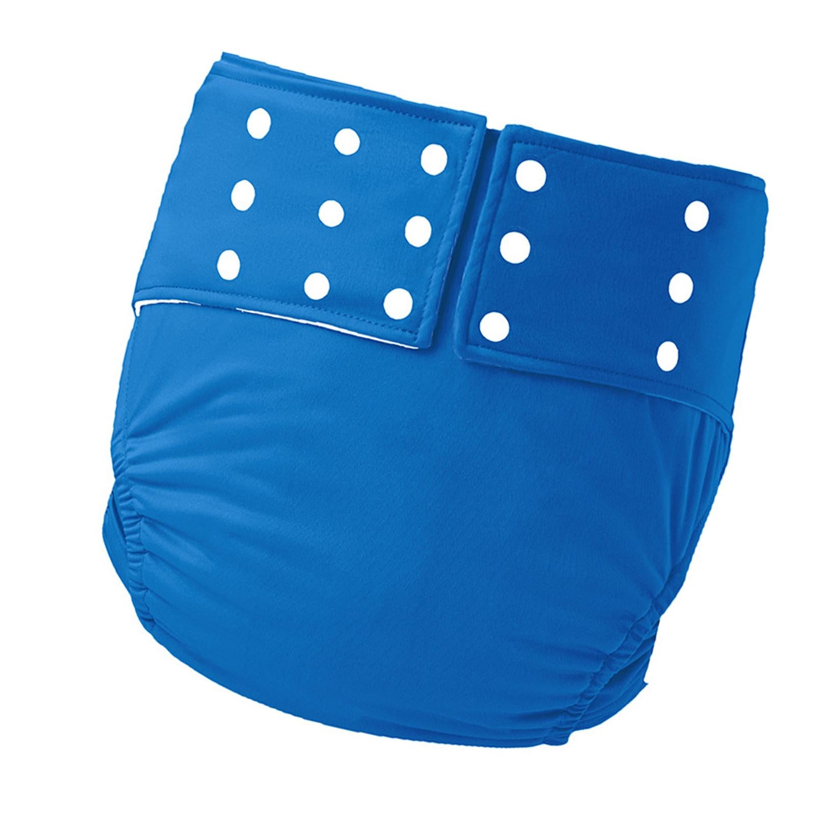 Large Adult Cloth Diaper Reusable Underwear for Seniors Men Women Dark Blue