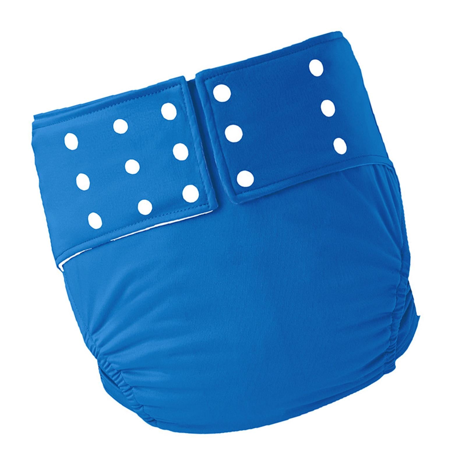 Large Adult Cloth Diaper Reusable Underwear for Seniors Men Women Dark Blue