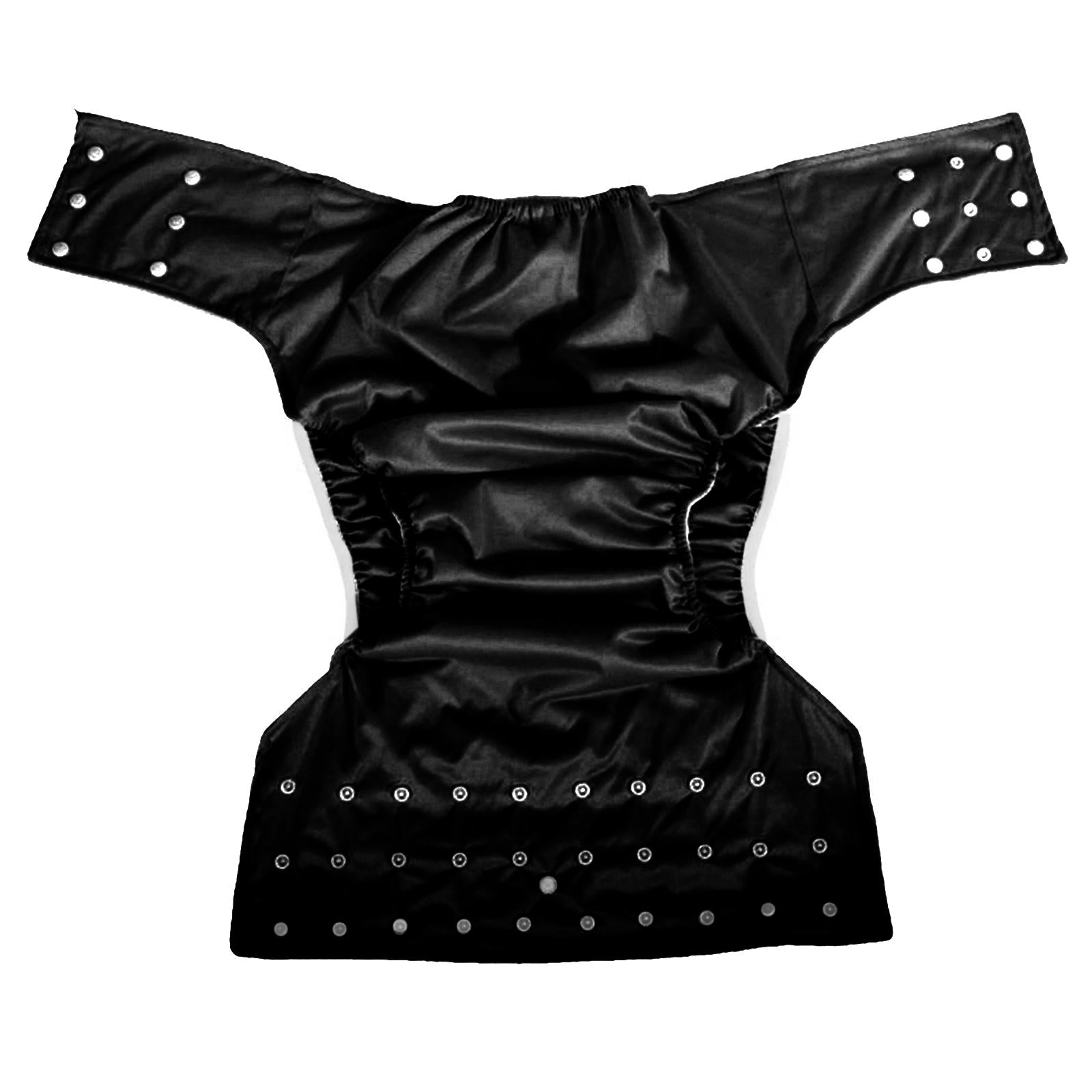 Large Adult Cloth Diaper Reusable Underwear for Seniors Men Women Black