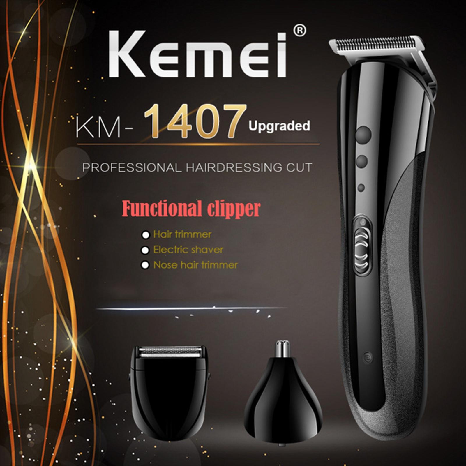 Hair Clippers Trimmer Washable Blade 4 Limited Comb USB Rechargeable EU