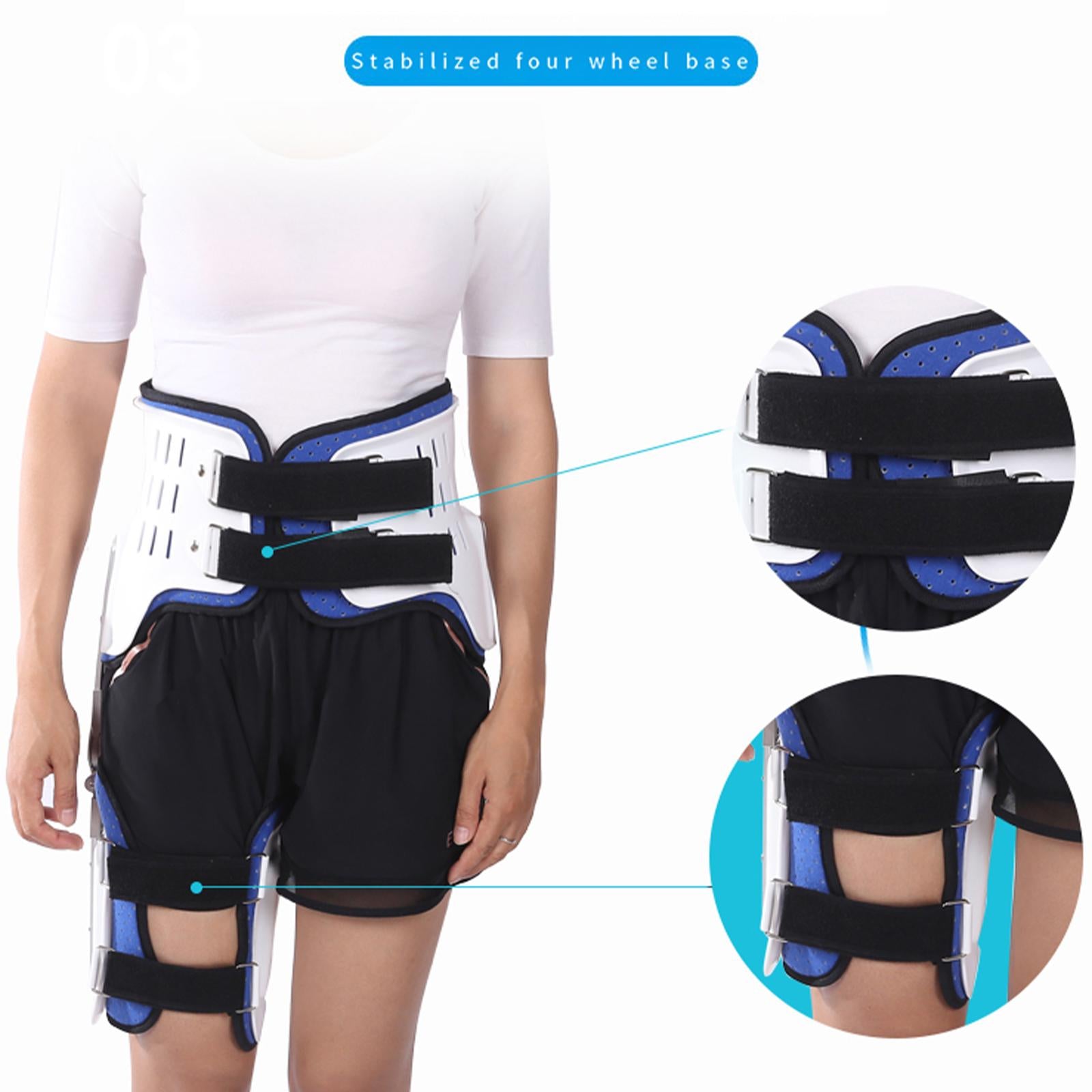 Adjustable Hip Fixation Brace Thigh Fractures Groin Comfortable Recovery