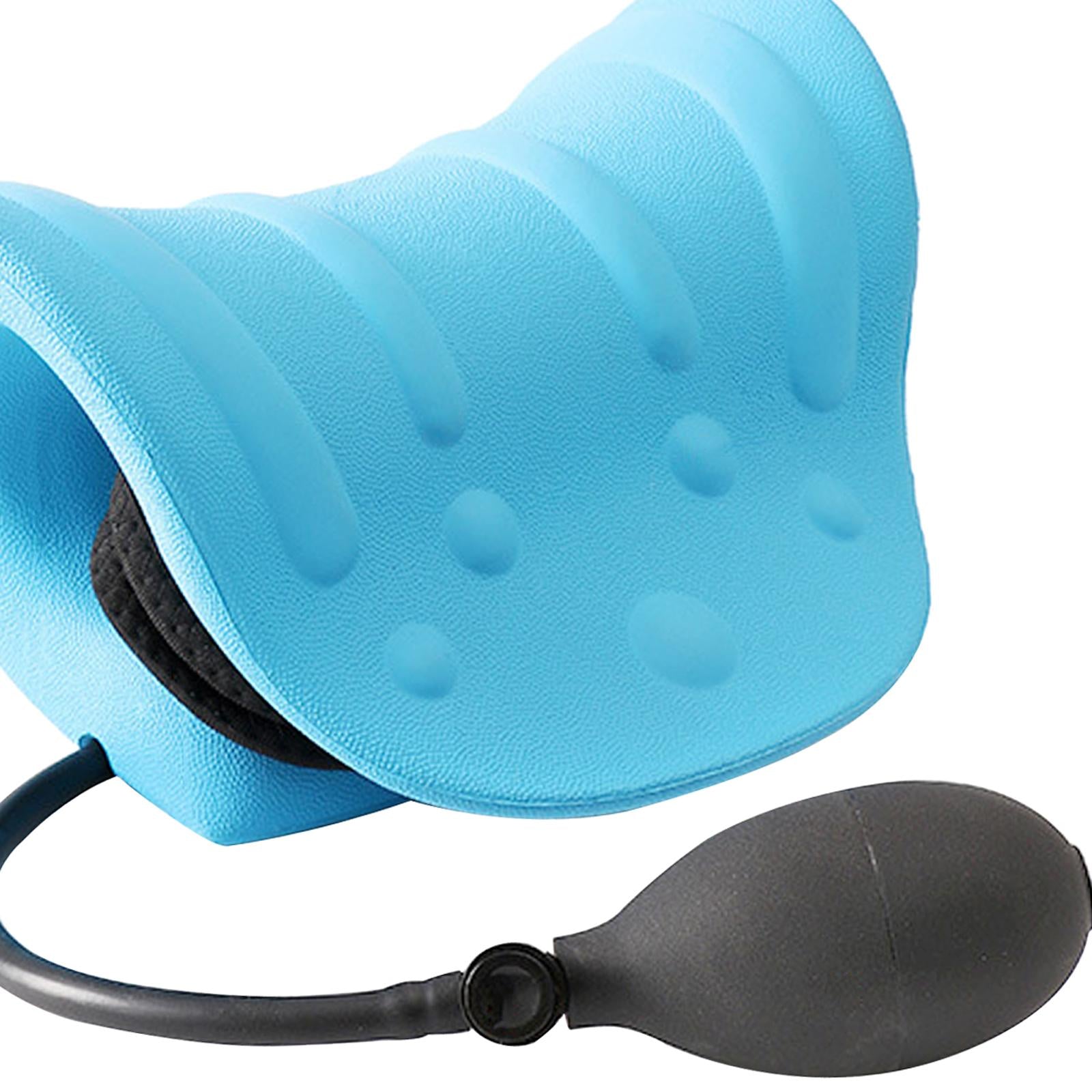 Neck and Shoulder Relaxer Inflatable Adjustable with Massage Points Portable
