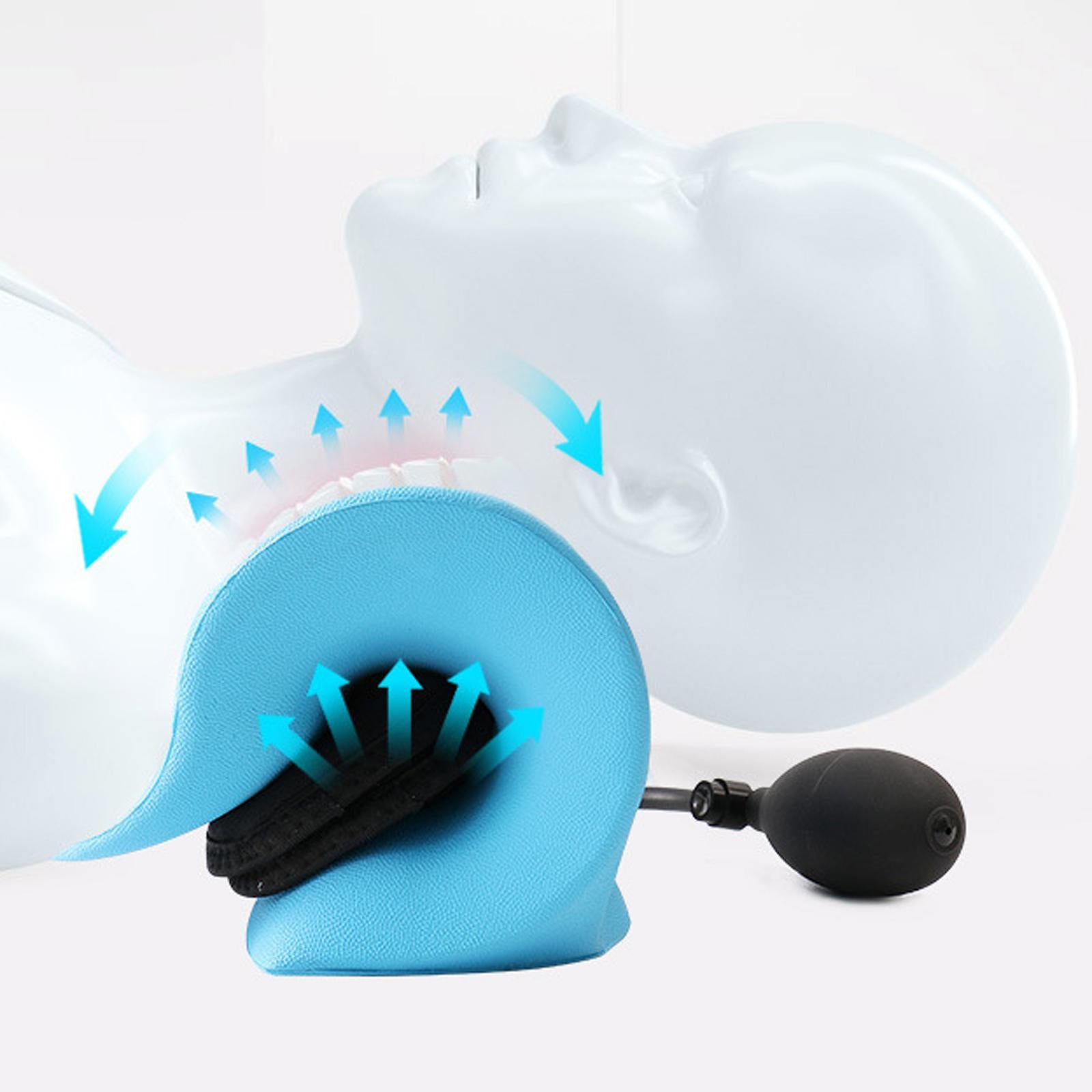 Neck and Shoulder Relaxer Inflatable Adjustable with Massage Points Portable