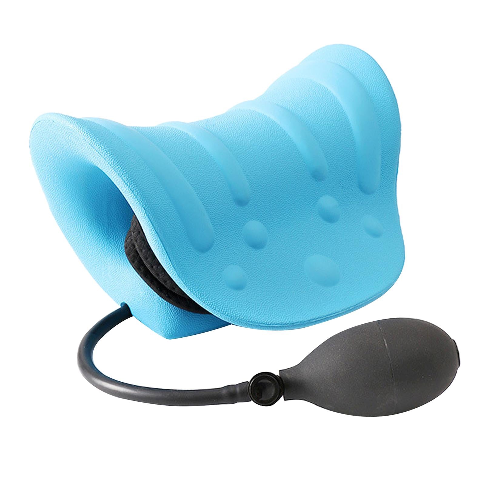 Neck and Shoulder Relaxer Inflatable Adjustable with Massage Points Portable