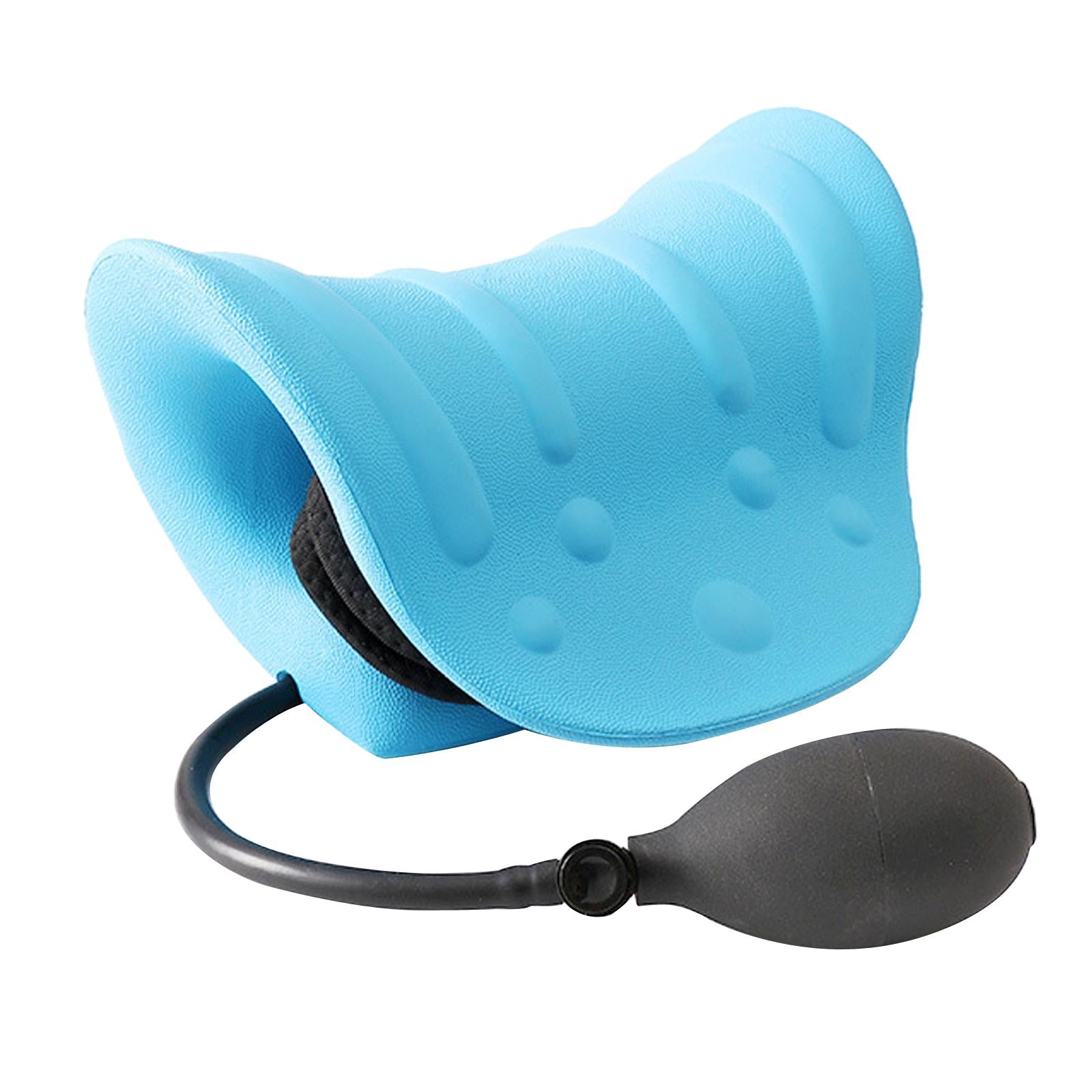 Neck and Shoulder Relaxer Inflatable Adjustable with Massage Points Portable
