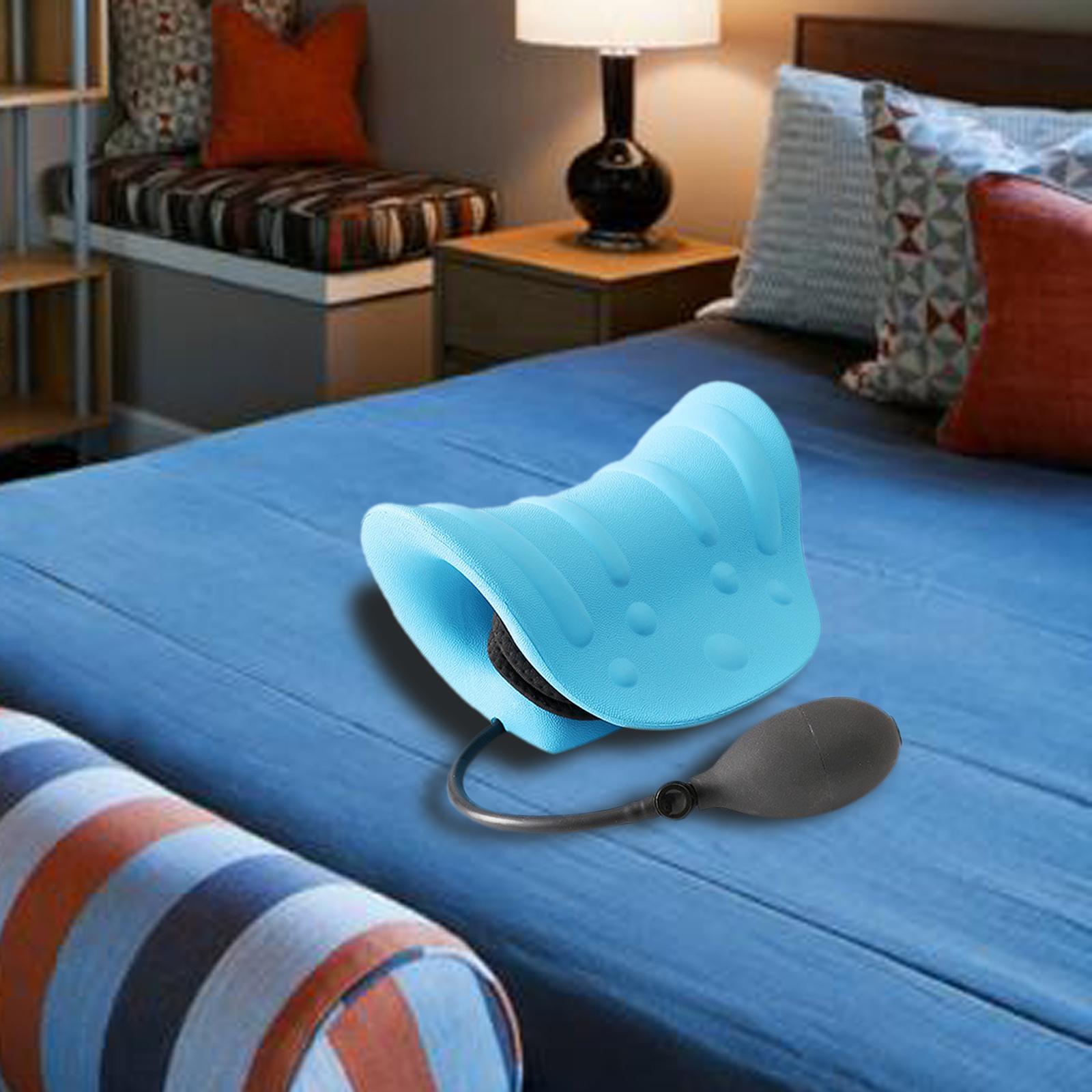 Neck and Shoulder Relaxer Inflatable Adjustable with Massage Points Portable