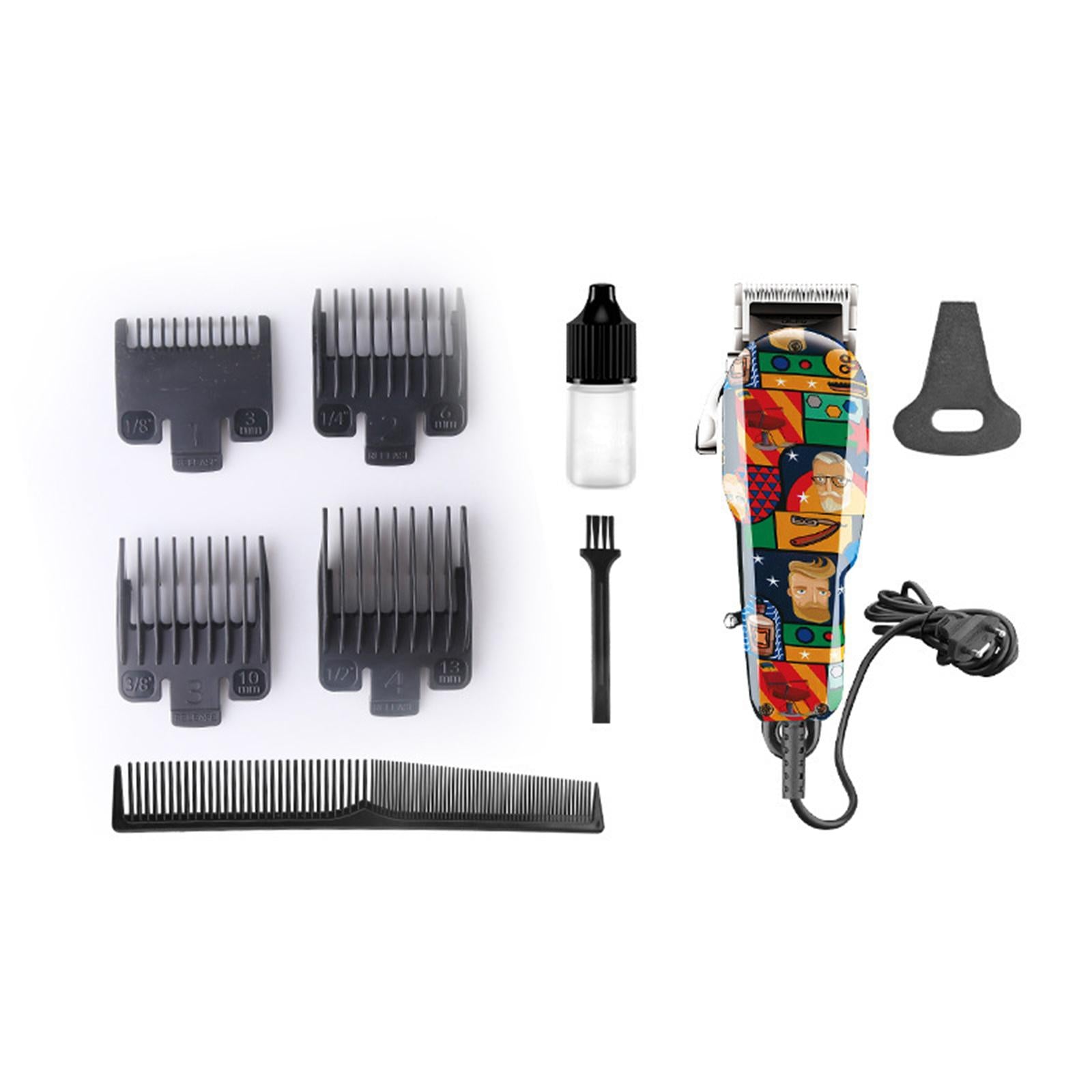 Wired Hair Clipper Km-Max2093 Home Salon 4 Guide Comb Hair Cutting Kit