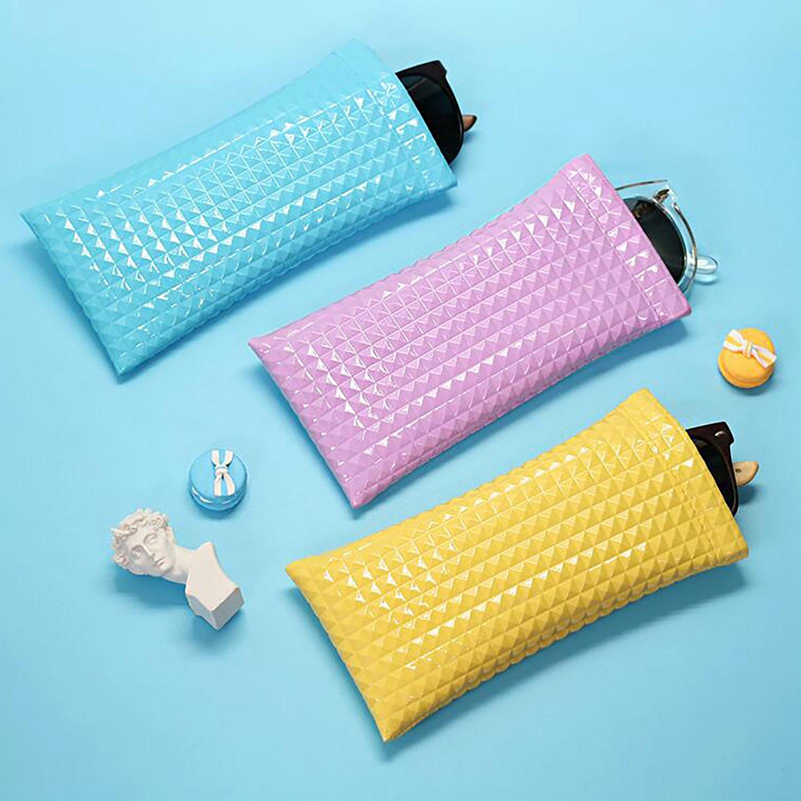 Sunglasses Case 3D Diamond Design Fashion for Reading Glasses black
