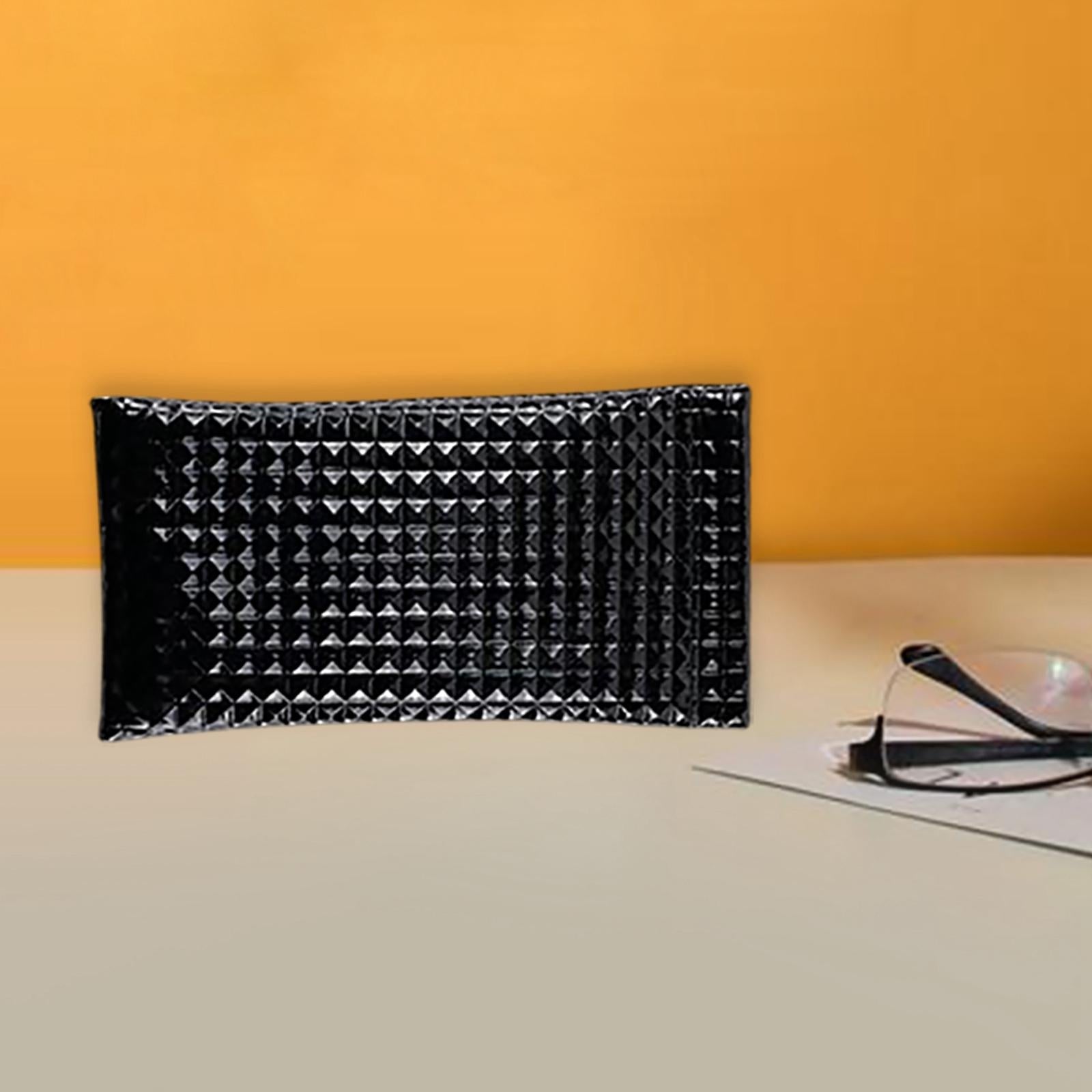 Sunglasses Case 3D Diamond Design Fashion for Reading Glasses black