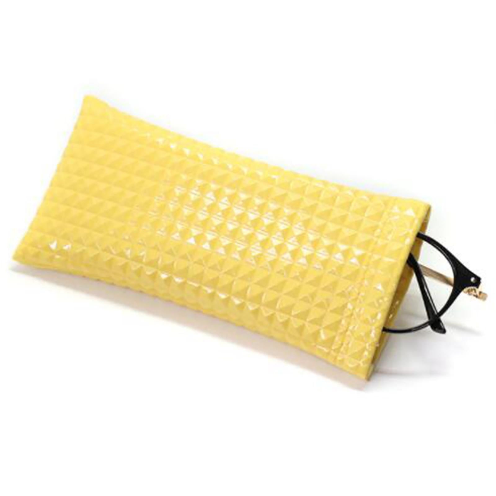 Sunglasses Case 3D Diamond Design Fashion for Reading Glasses gold