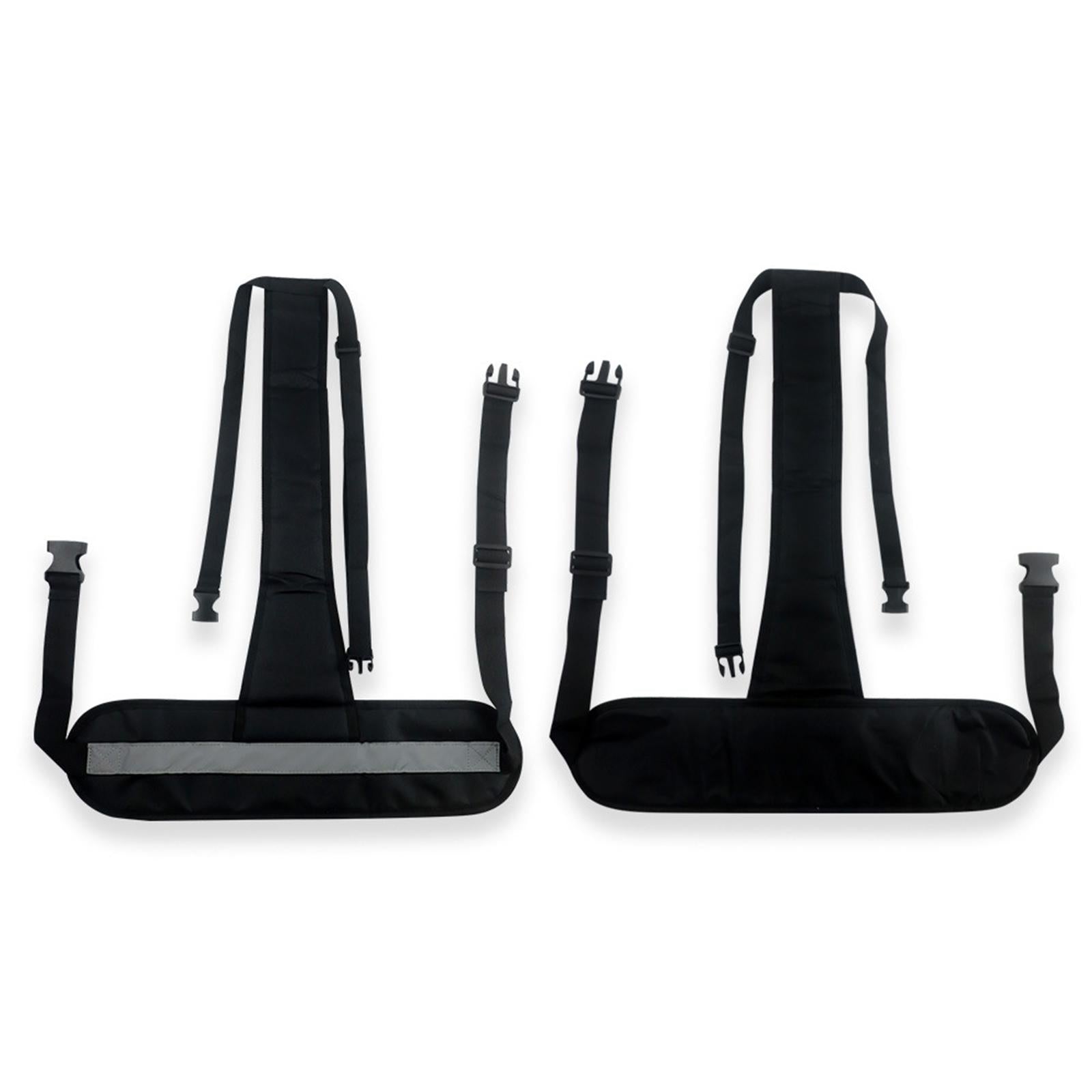 Wheelchair Seat Belt Waist Elastic Restraint Harness for Patients Disabled Black