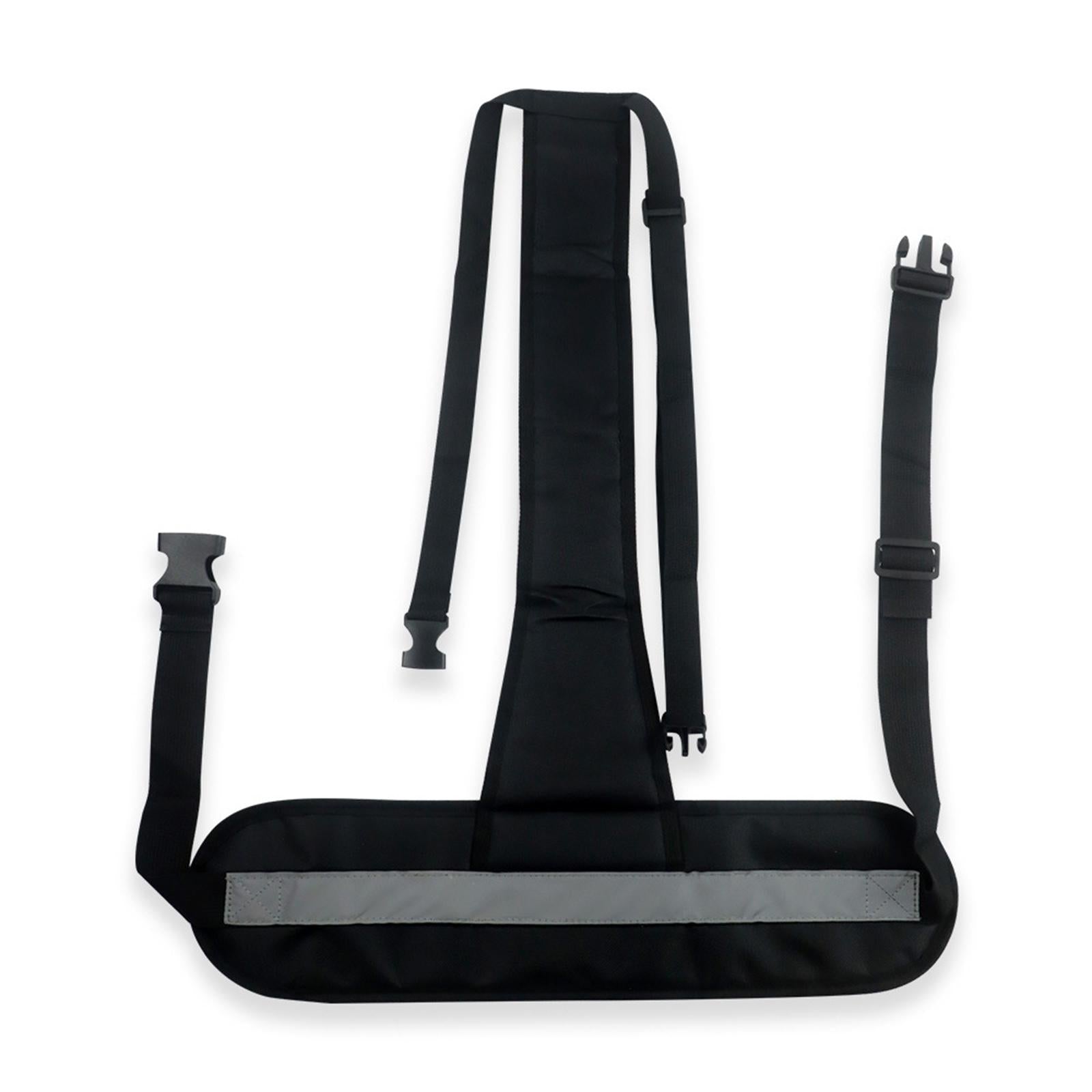 Wheelchair Seat Belt Waist Elastic Restraint Harness for Patients Disabled Black