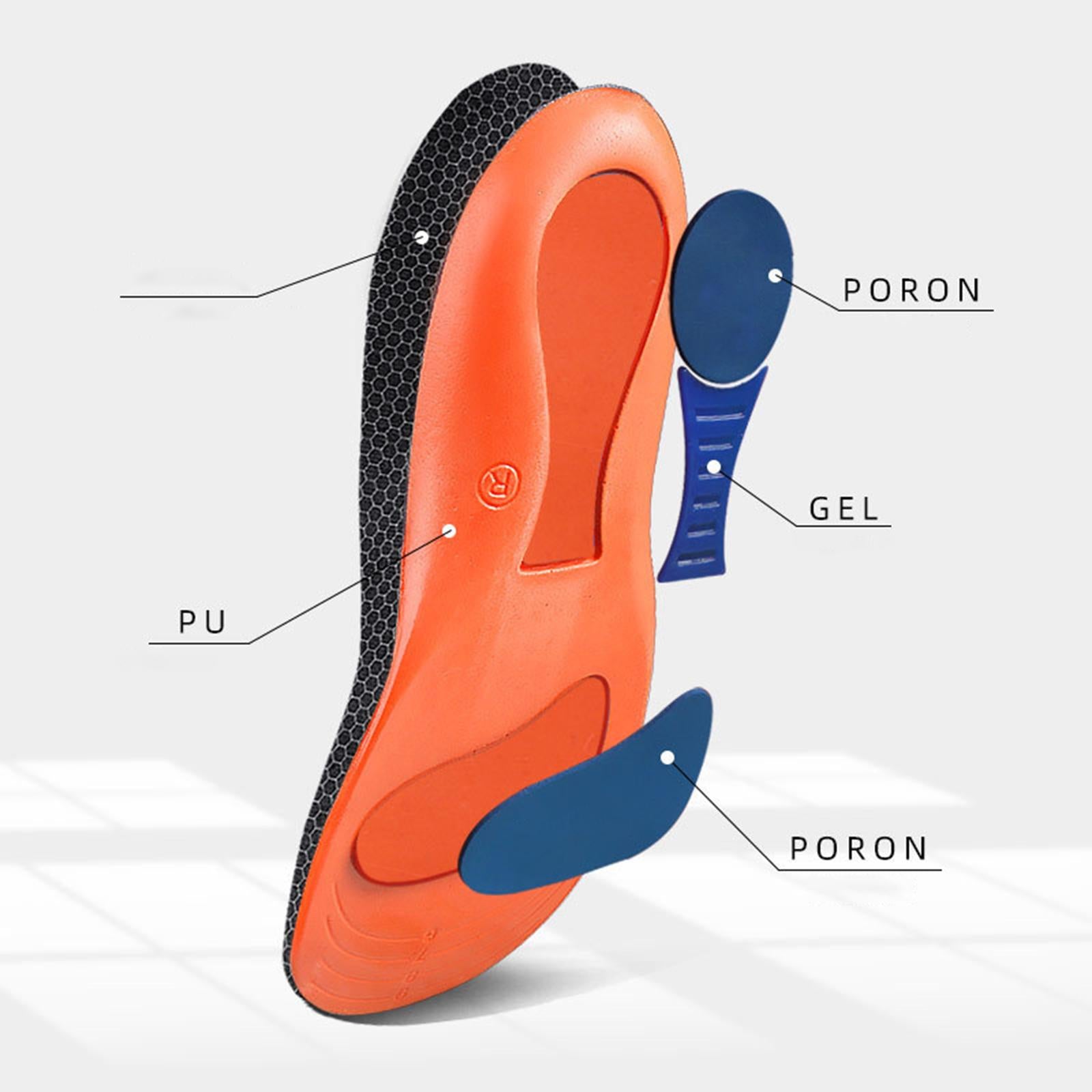 Orthotic Arch Support Shoe Inserts for Foot Valgus Men Women Massaging Feet L