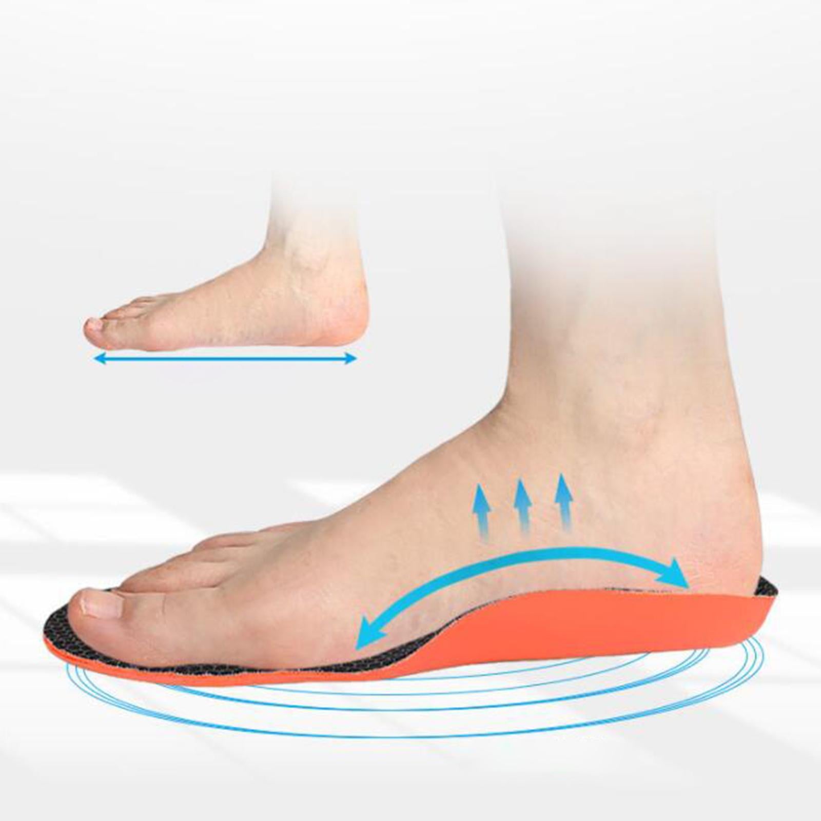 Orthotic Arch Support Shoe Inserts for Foot Valgus Men Women Massaging Feet L
