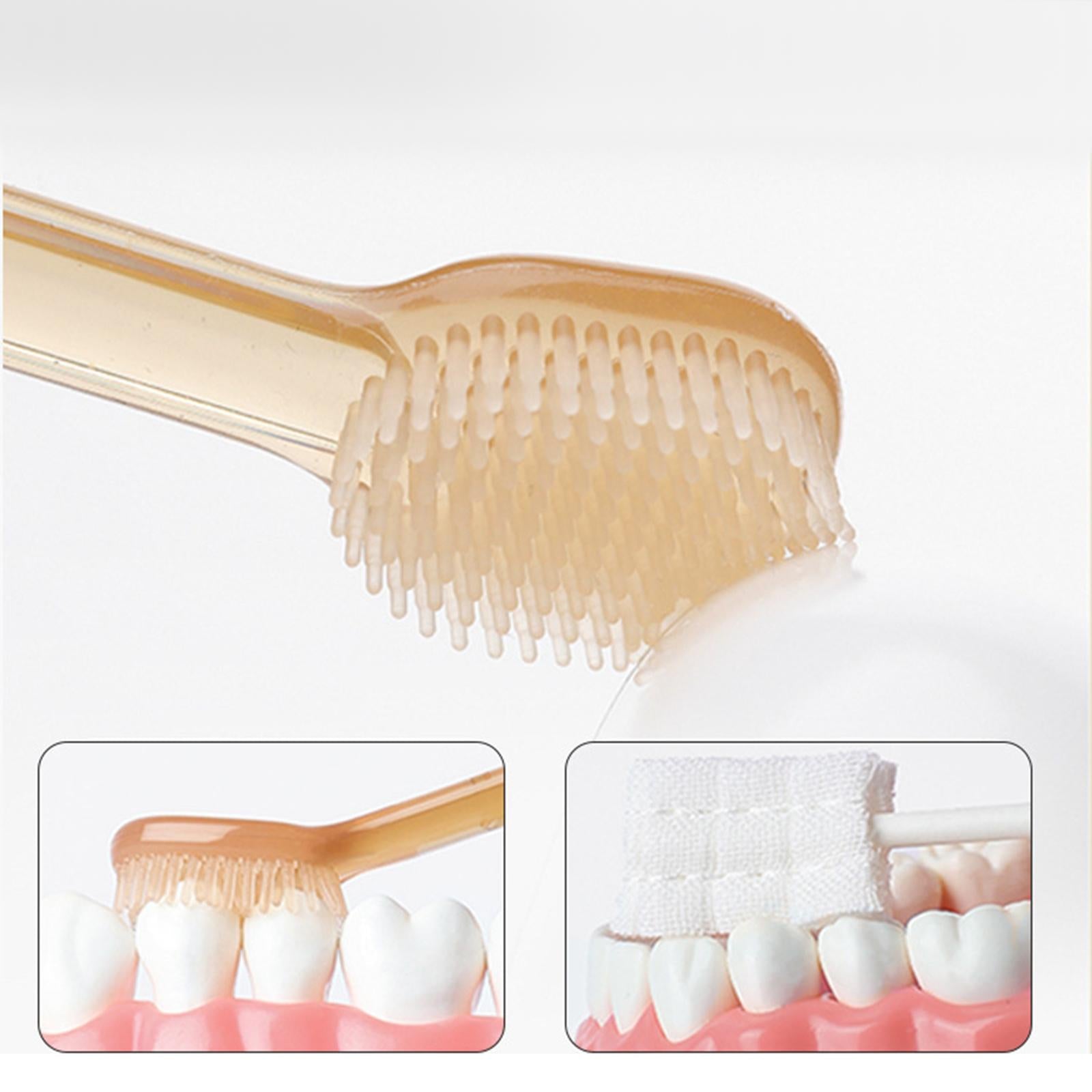 2Pcs Baby Silicone Toothbrush Tongue Cleaner with Cover Training for Infants