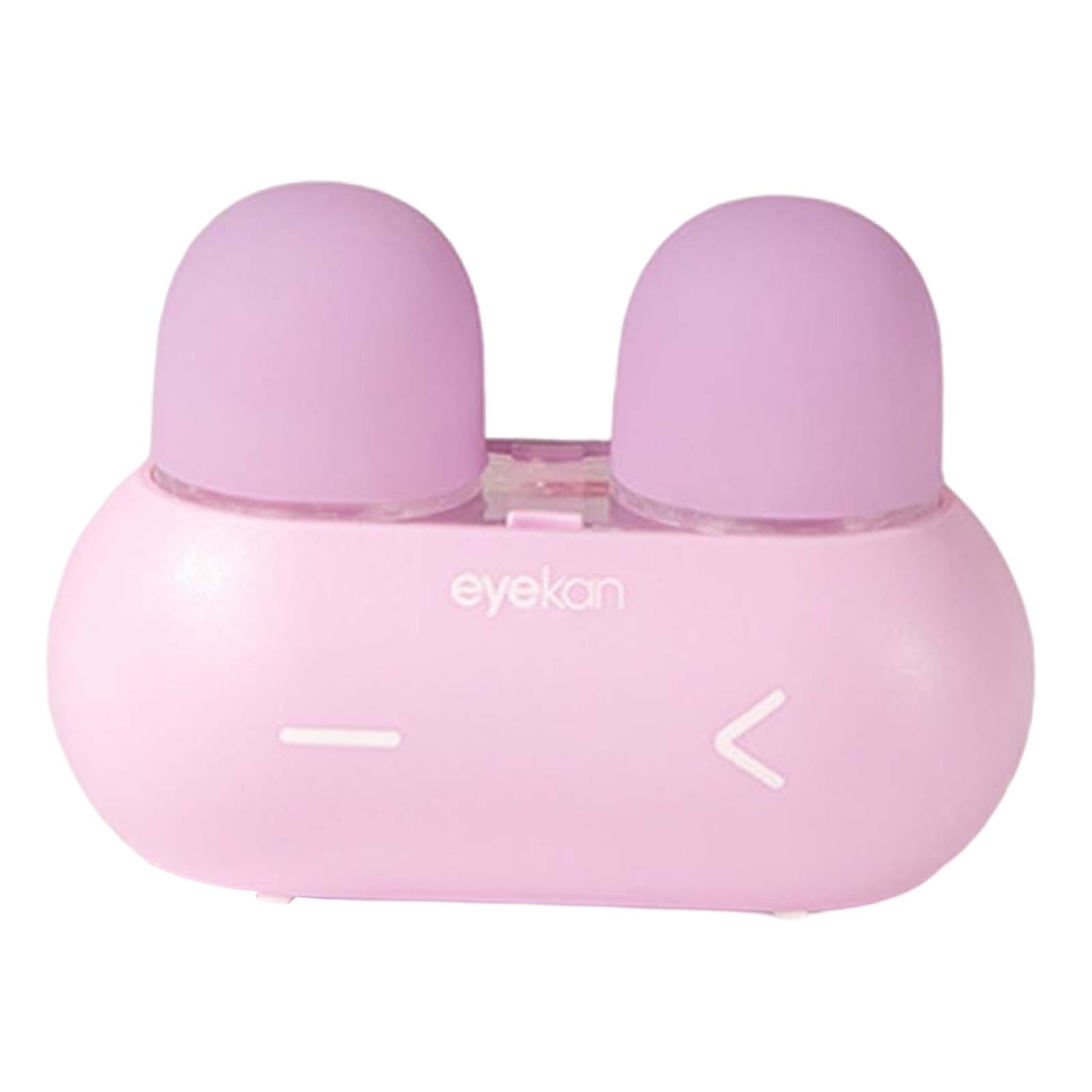 Portable Ultrasonic Contact Lens Cleaner Machine Storage Case 3 Min Purple