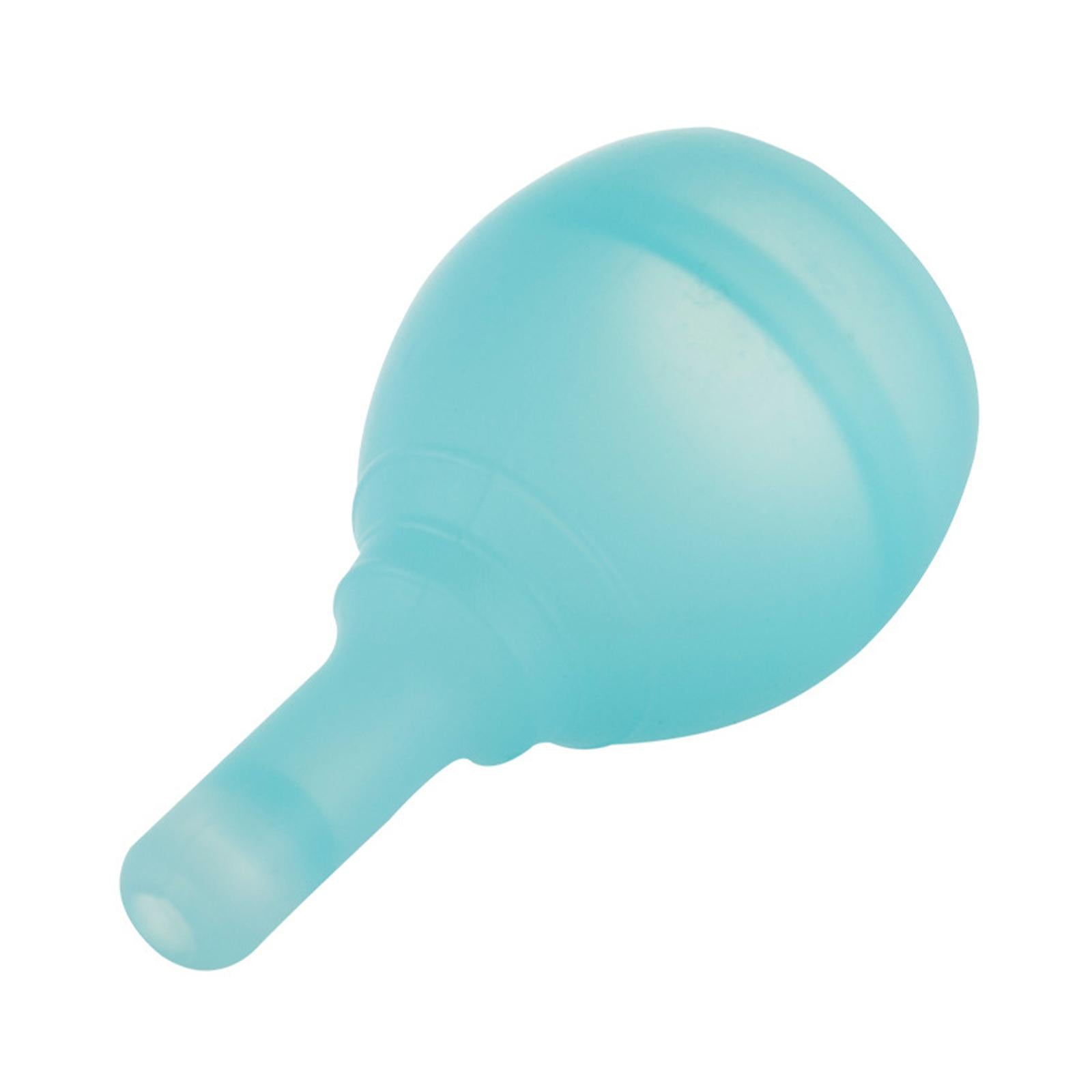 Female Silicone Menstrual Cup Breathable Travel Reusable Collector L Blue