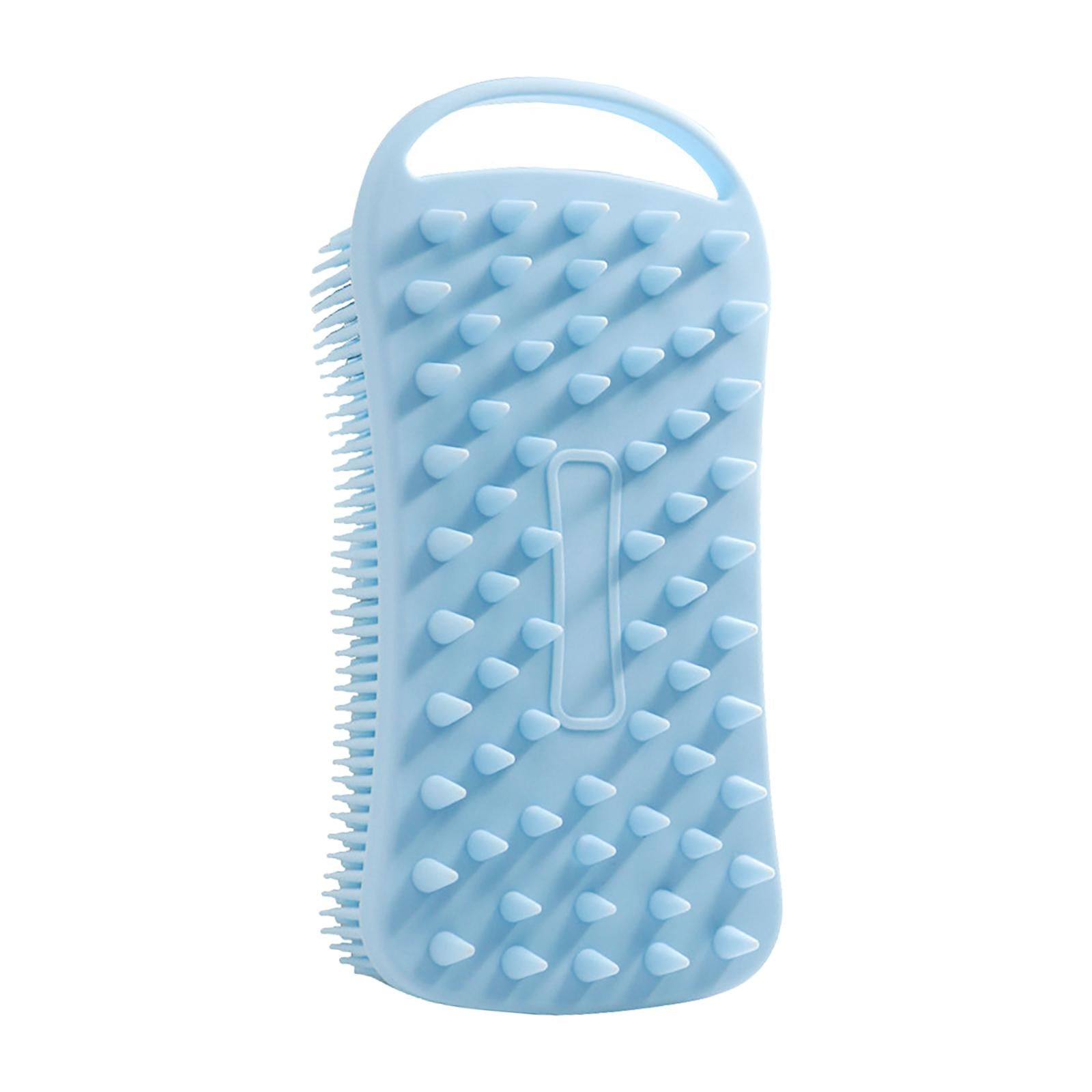 Silicone Body Scrubber Gentle Exfoliating Skin Shower Skin Care Blue