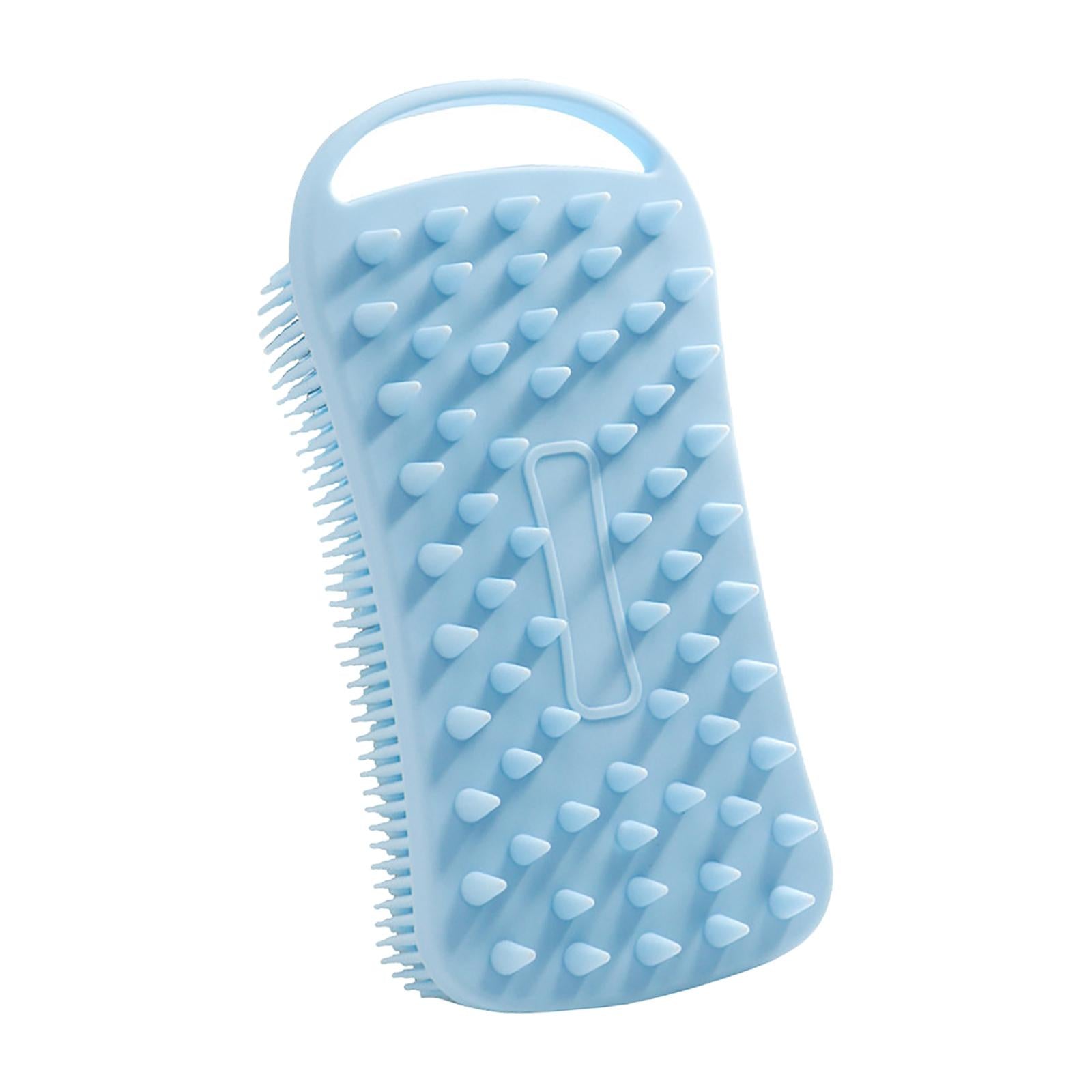 Silicone Body Scrubber Gentle Exfoliating Skin Shower Skin Care Blue
