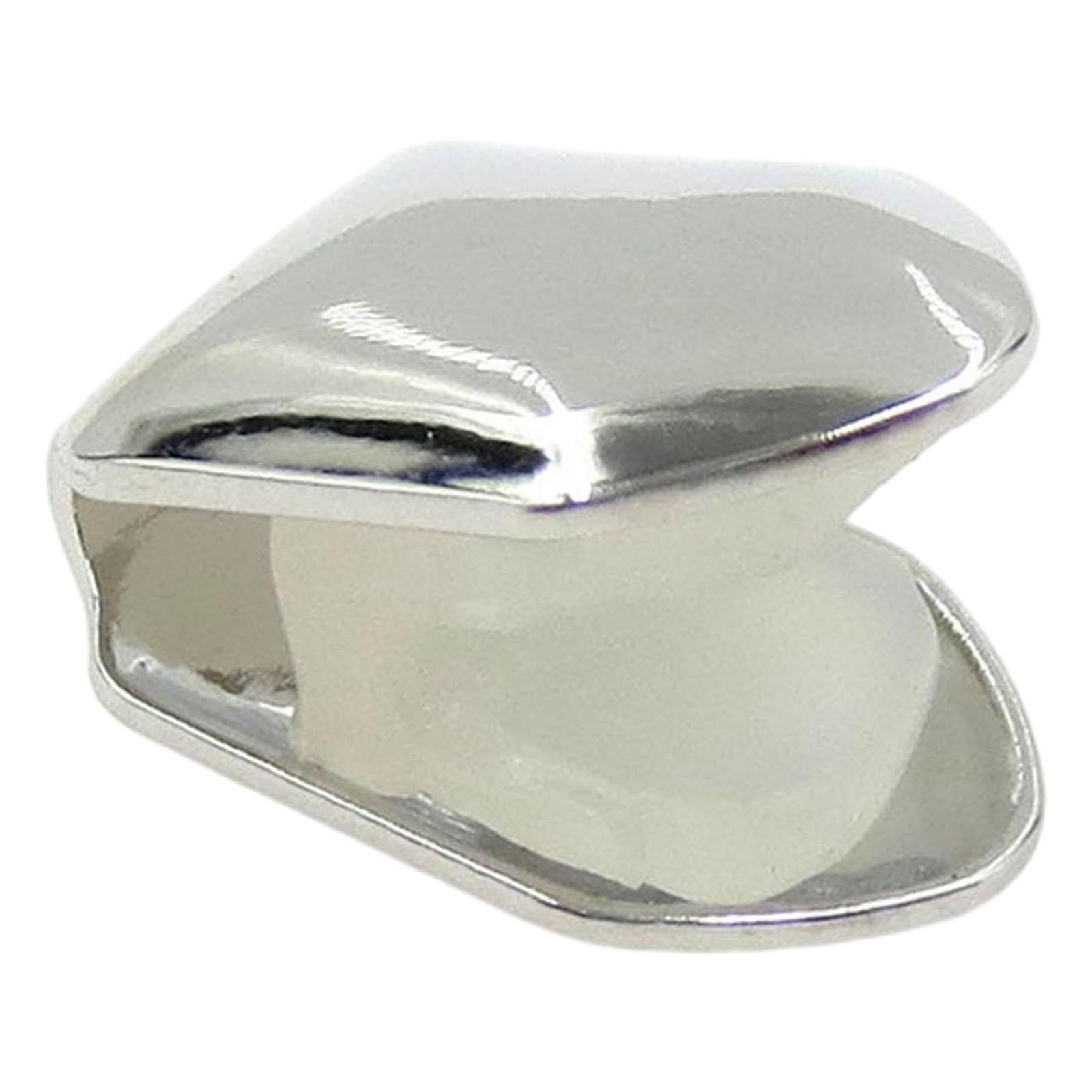 Hip Hop Braces Single Teeth Caps for Teeth Mouth Fancy Dress Daily Use Silver