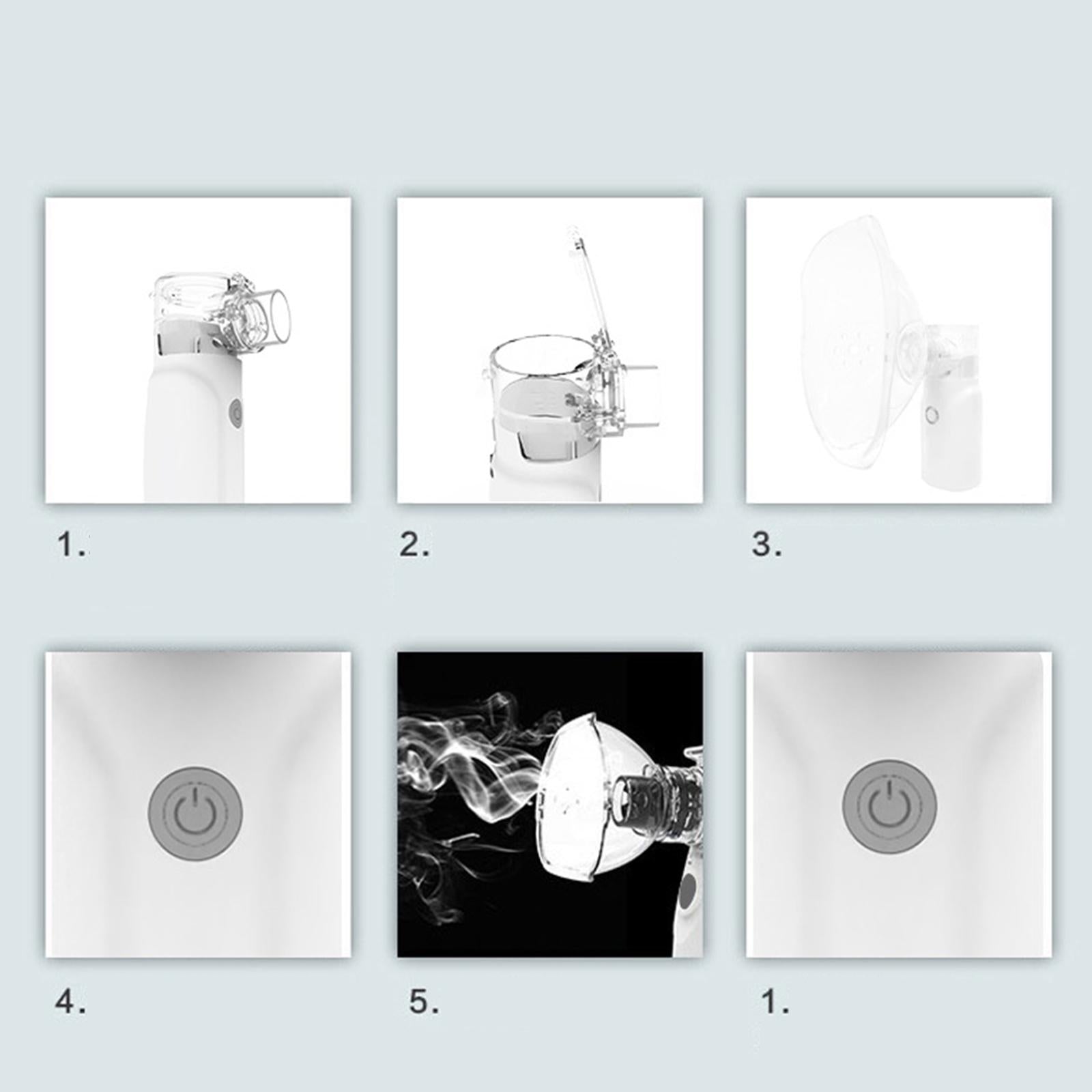 Portable Handheld Nebulizer USB Personal Vaporizer for Adults Kids Elderly