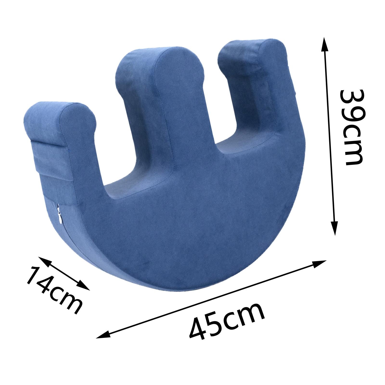 U Shaped Bed Turn Over Assistants Elderly for Patients Blue