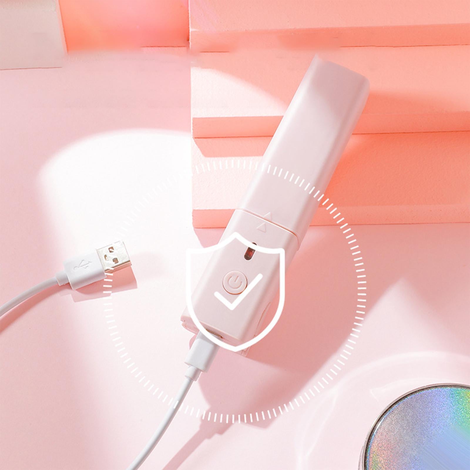 Hair Straightener and Curler Ceramic 2 in 1 for Short Hair Wavy Hair Pink