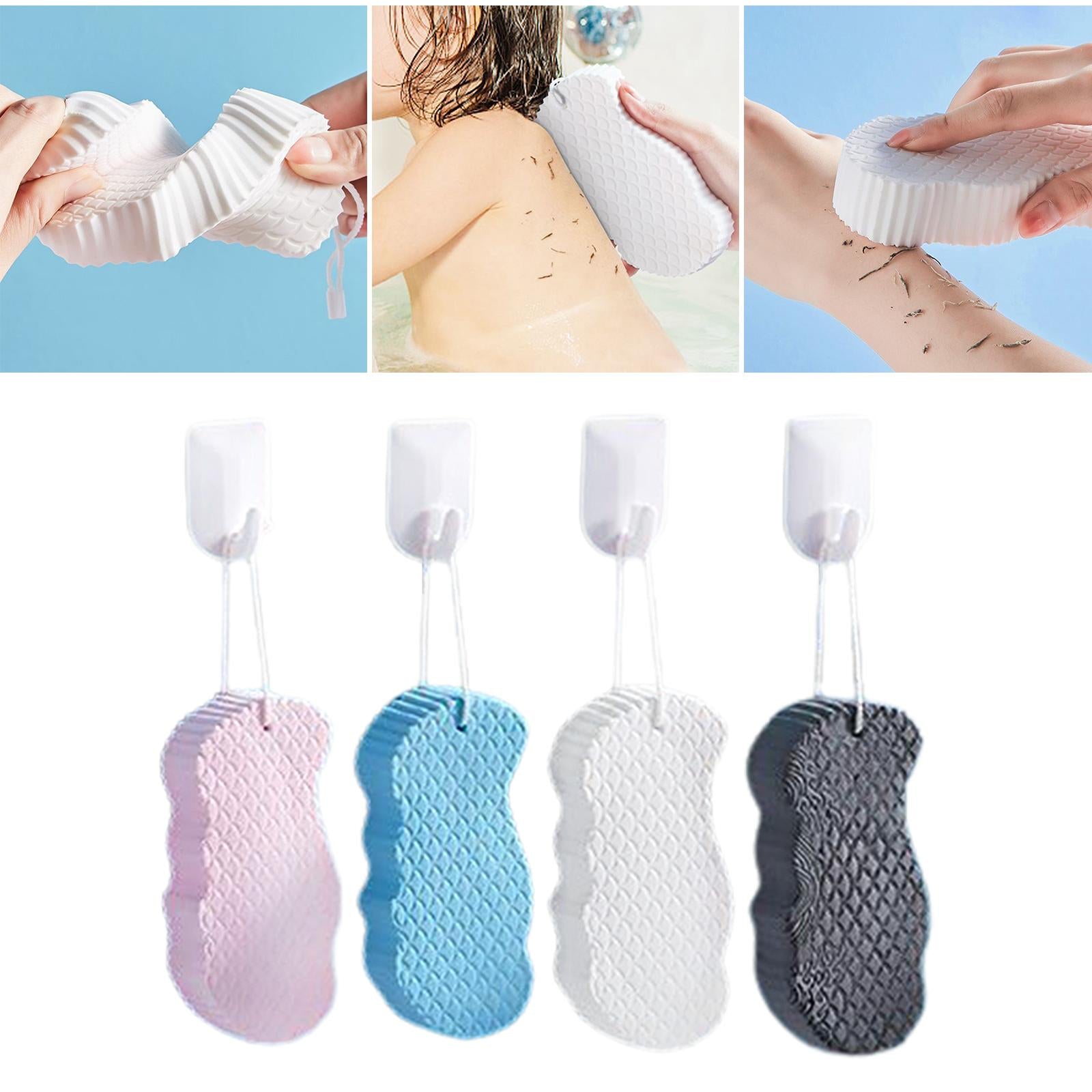 Shower Sponge Soft Cute Shapes Exfoliating for Gentle Cleansing Kids Men Pink