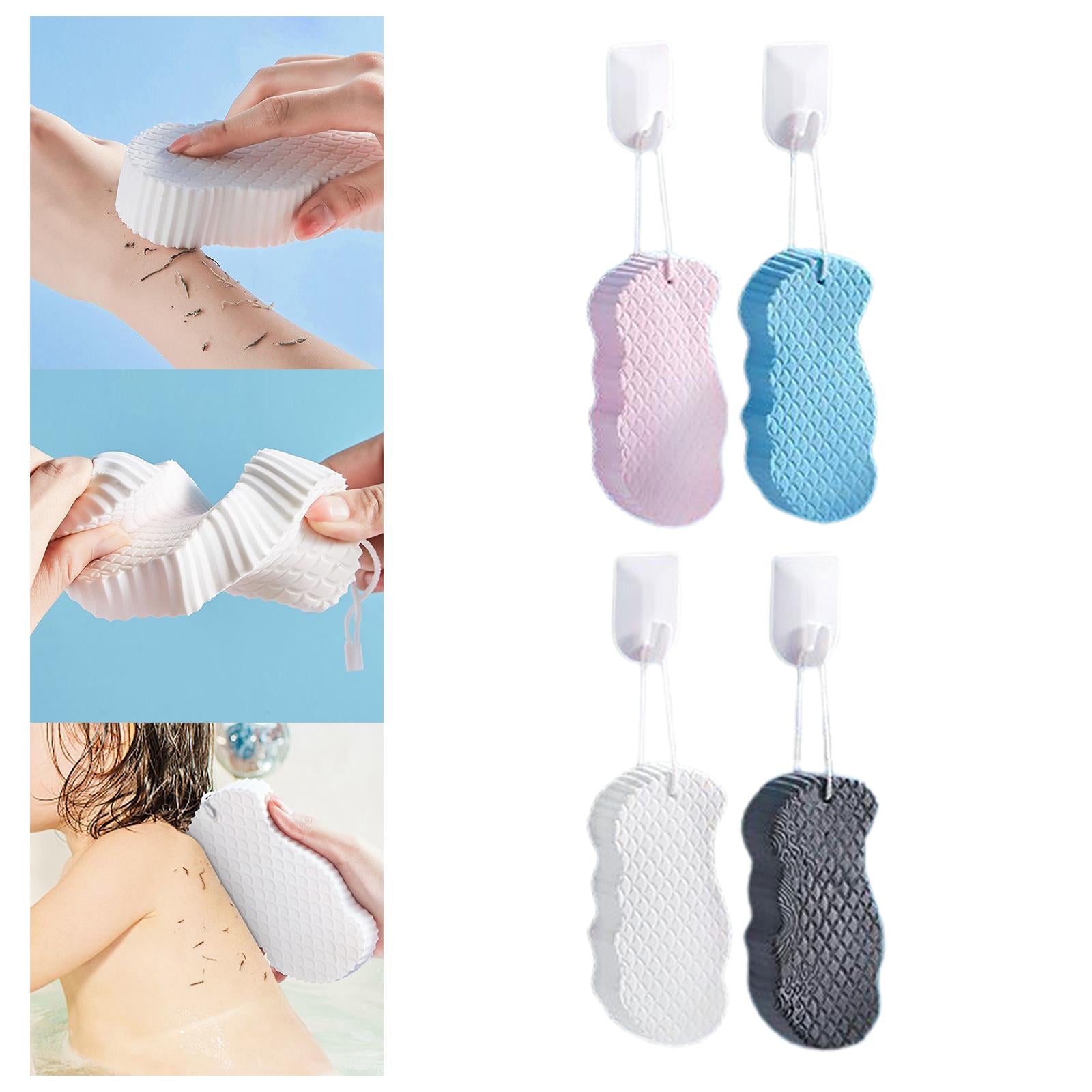 Shower Sponge Soft Cute Shapes Exfoliating for Gentle Cleansing Kids Men Pink