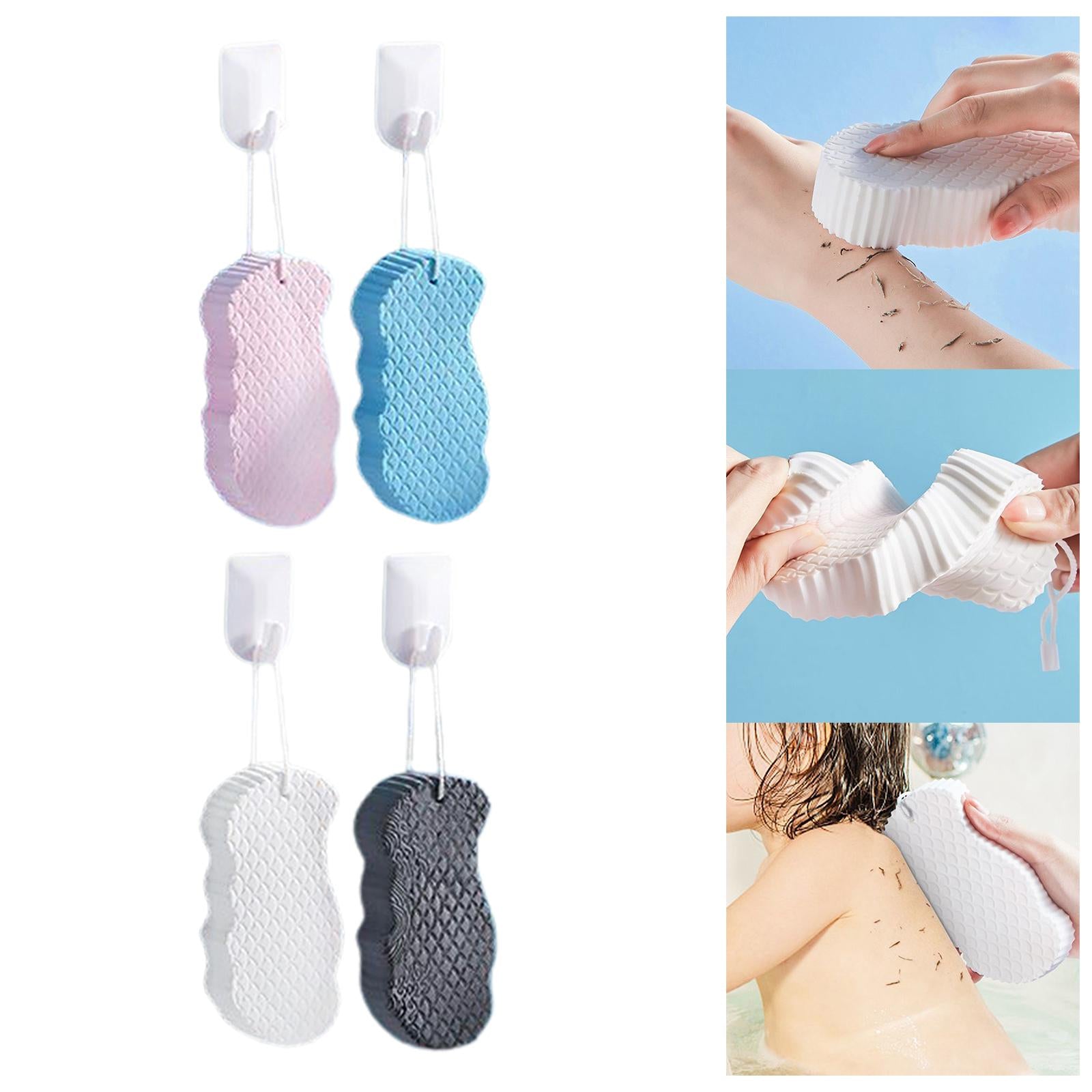 Shower Sponge Soft Cute Shapes Exfoliating for Gentle Cleansing Kids Men Pink