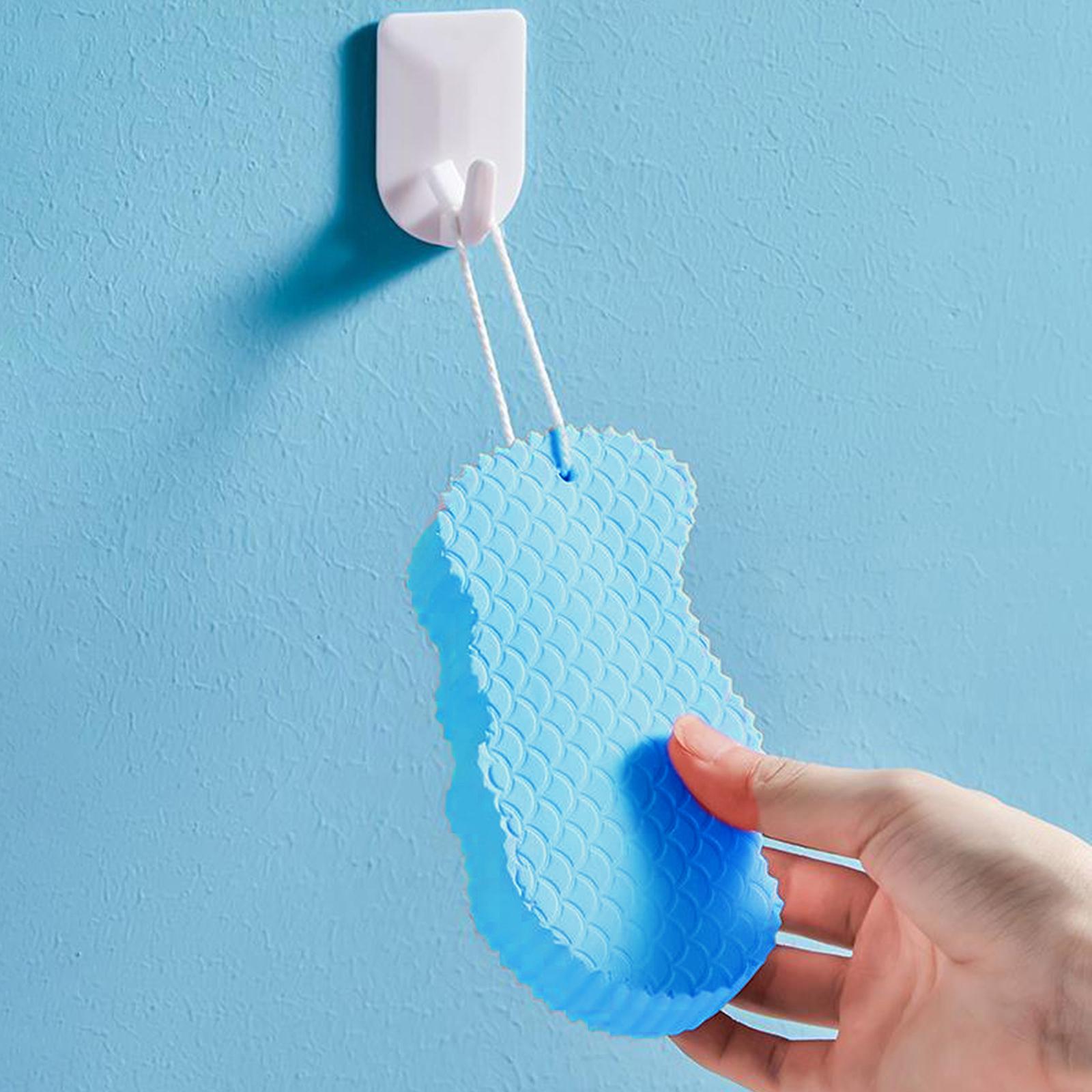 Shower Sponge Soft Cute Shapes Exfoliating for Gentle Cleansing Kids Men Blue