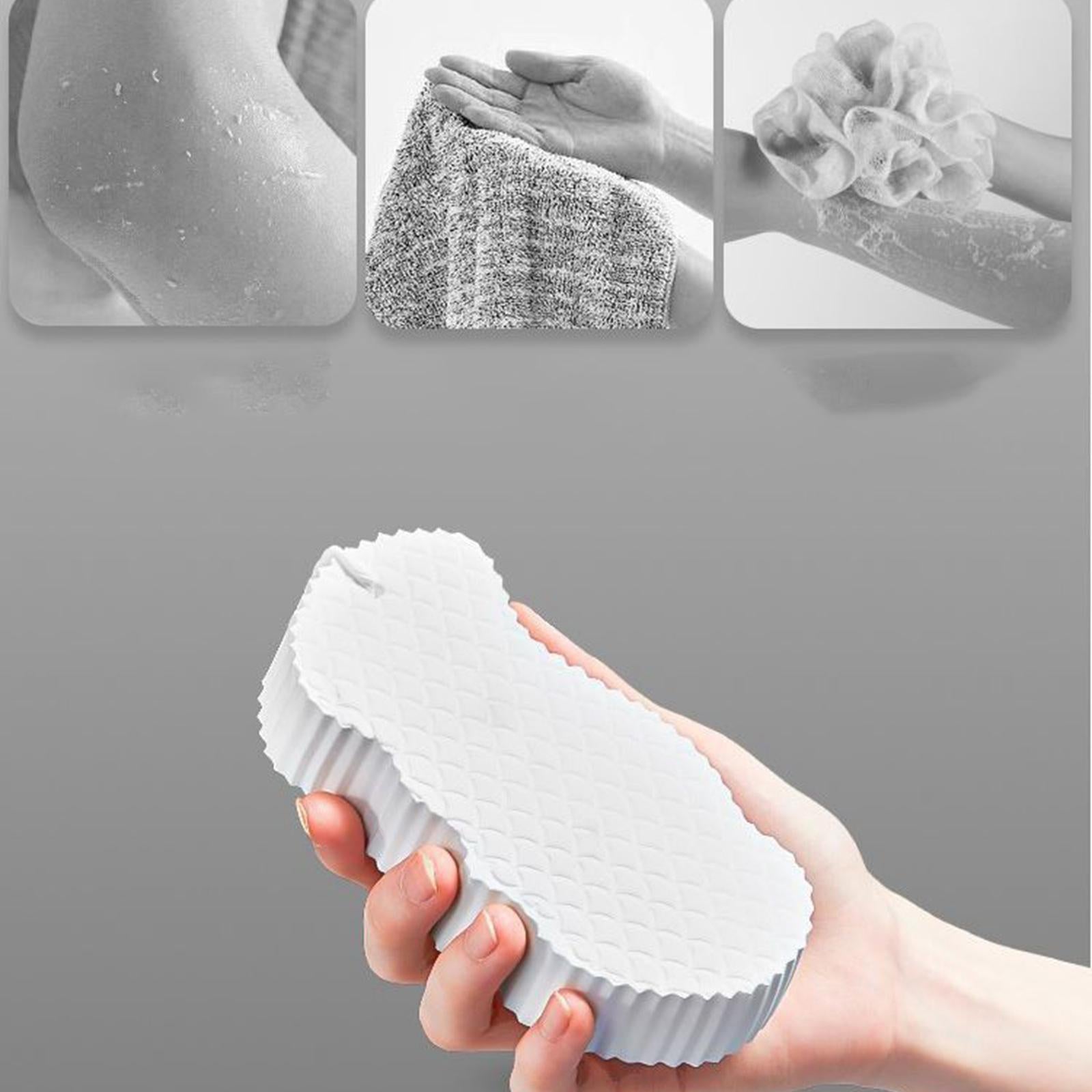Shower Sponge Soft Cute Shapes Exfoliating for Gentle Cleansing Kids Men White