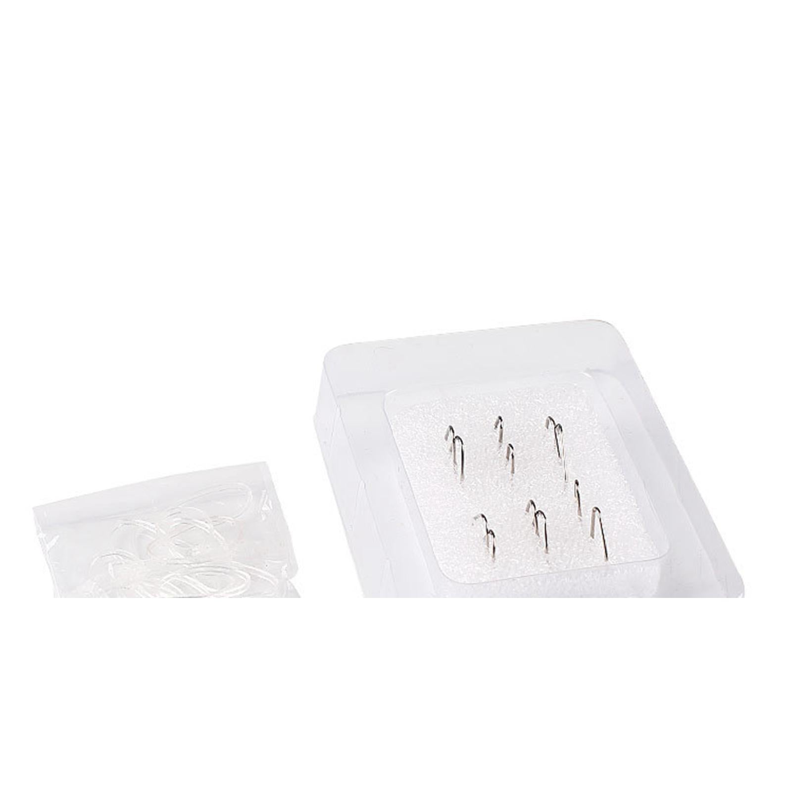 6Pcs Ingrown Toe Nail Correction Wire with 30 Rubber Rings for Women Man
