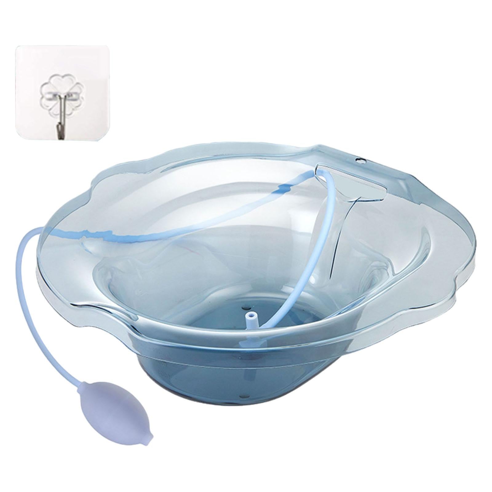 Sitz Bath Toilet Bidet Install On Toilet Tub Soaking Hemorrhoids Blue