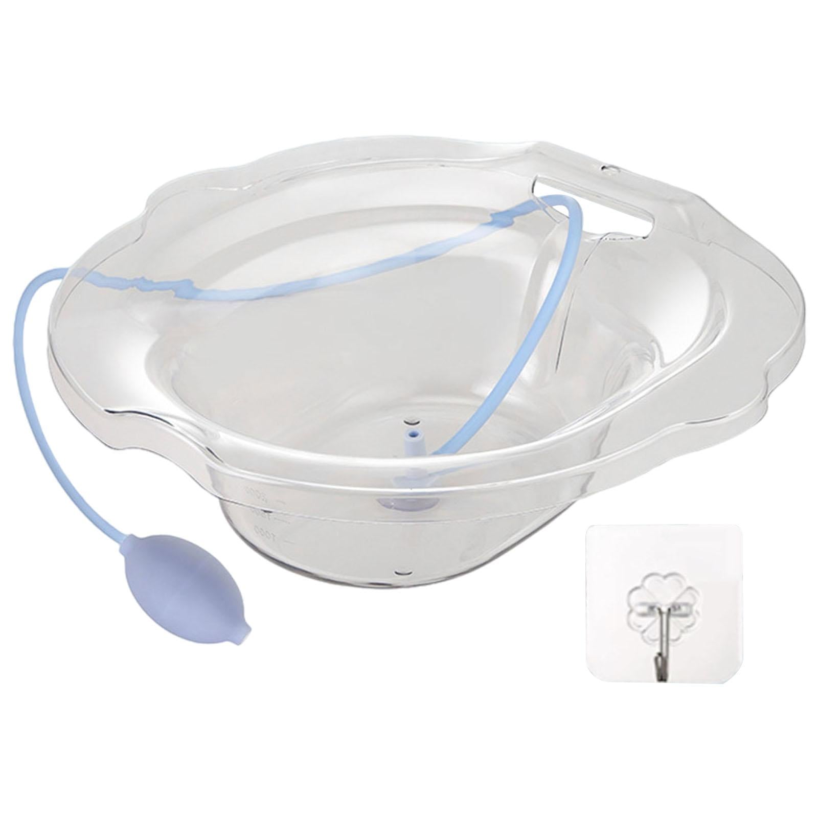 Sitz Bath Toilet Bidet Install On Toilet Tub Soaking Hemorrhoids Clear