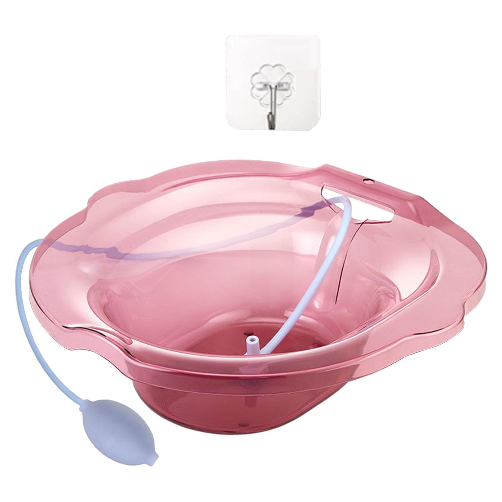 Sitz Bath Toilet Bidet Install On Toilet Tub Soaking Hemorrhoids Red