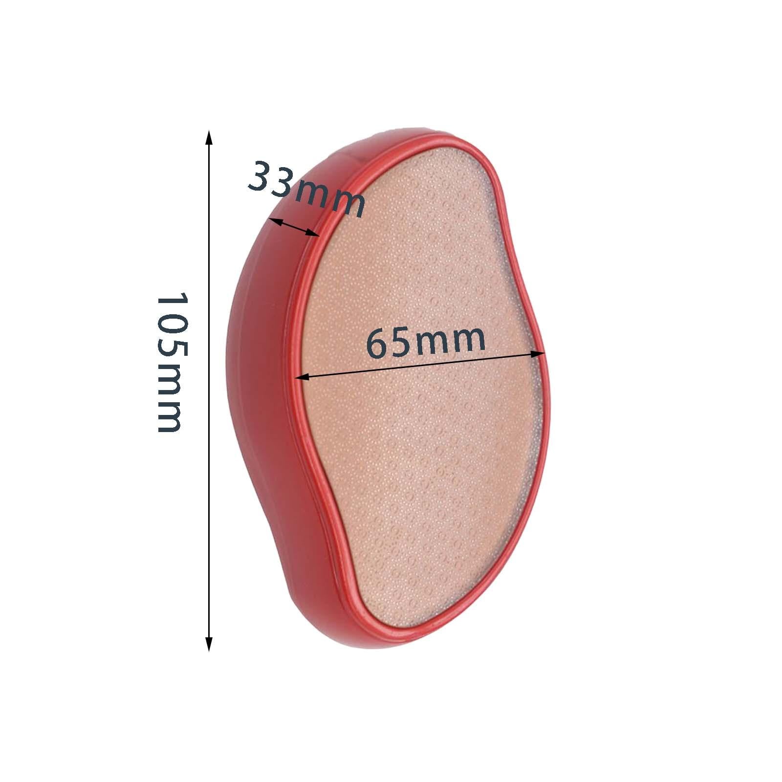 Foot File Callus Remover Foot Scraper for Home Travel Use Red
