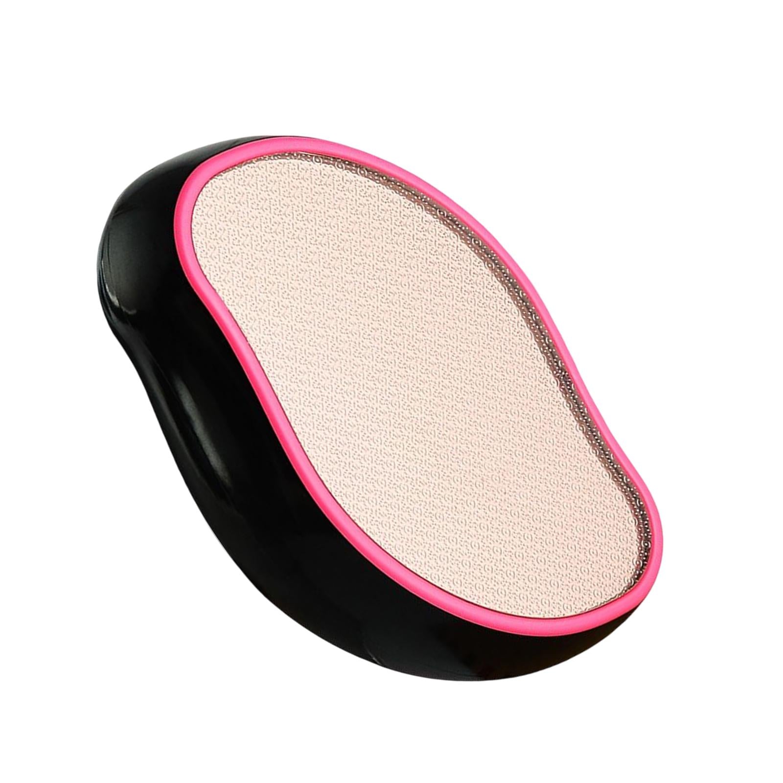 Foot File Callus Remover Foot Scraper for Home Travel Use Rose Red+Black