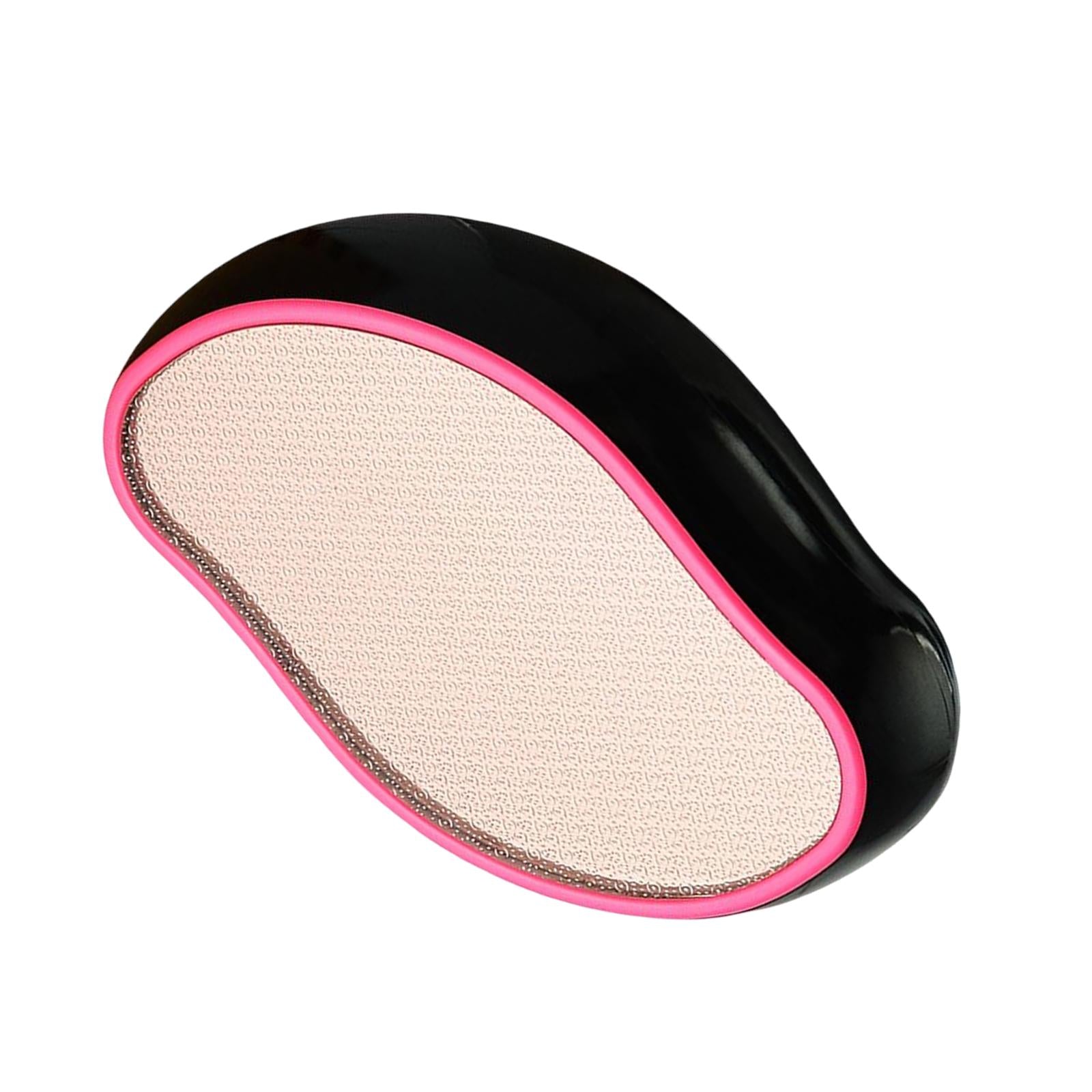 Foot File Callus Remover Foot Scraper for Home Travel Use Rose Red+Black