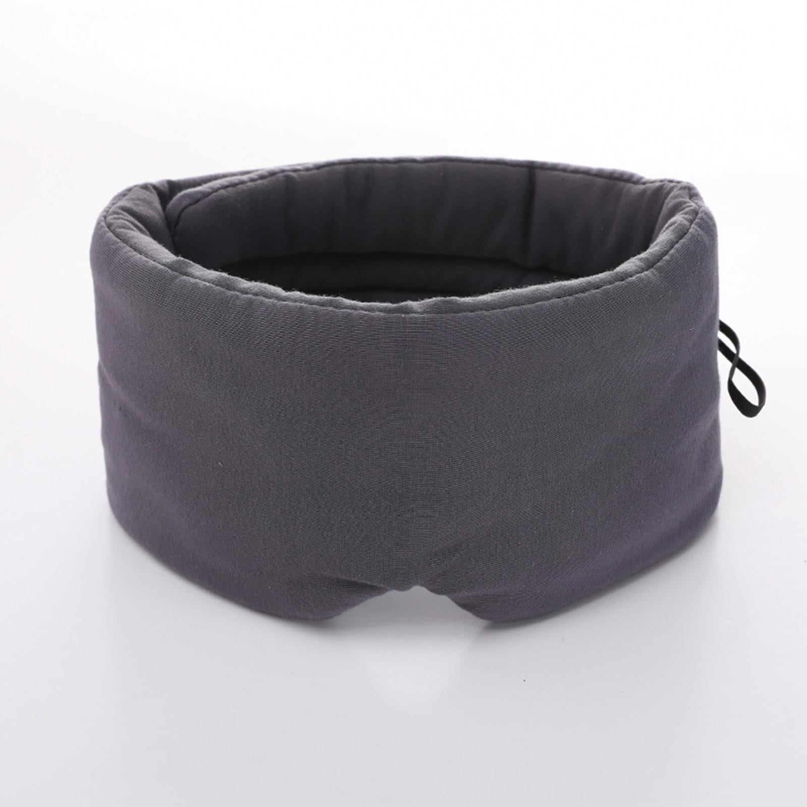 Cotton Sleep Eye Mask Breathable Soft for Travel Home Men Women Grey