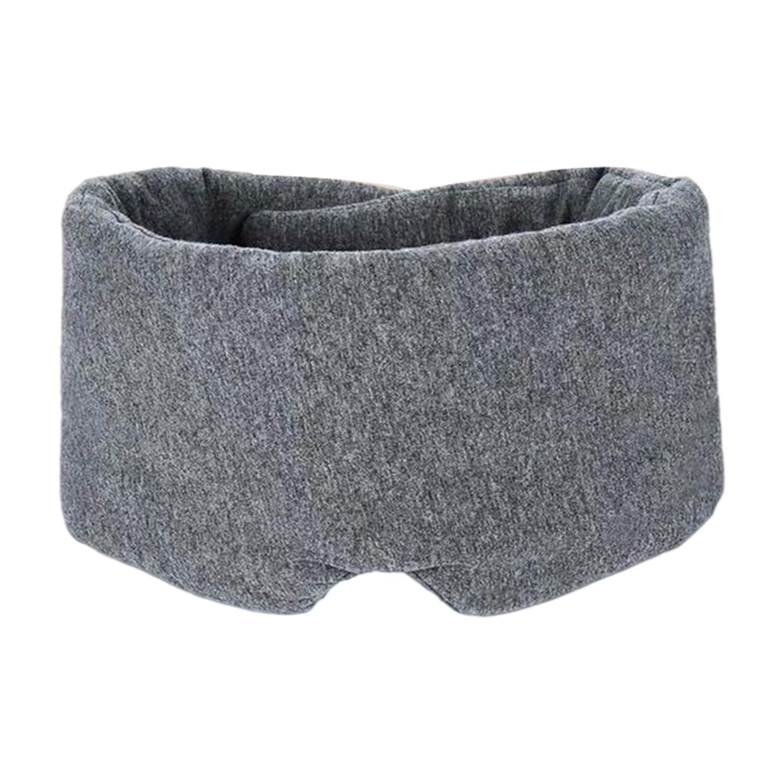 Cotton Sleep Eye Mask Breathable Soft for Travel Home Men Women Heather Grey