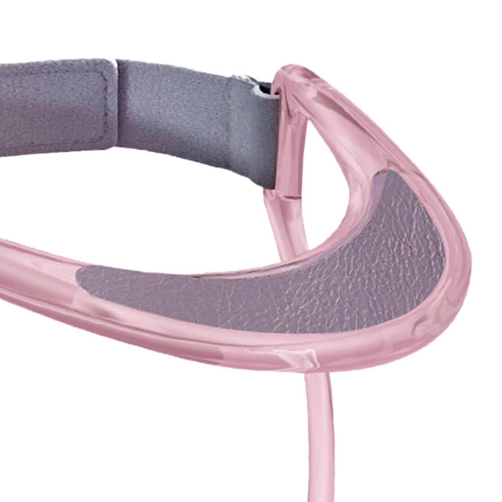 Cervical Collar Traction PU Pad Adjustable Neck Corrector for Men Women Pink