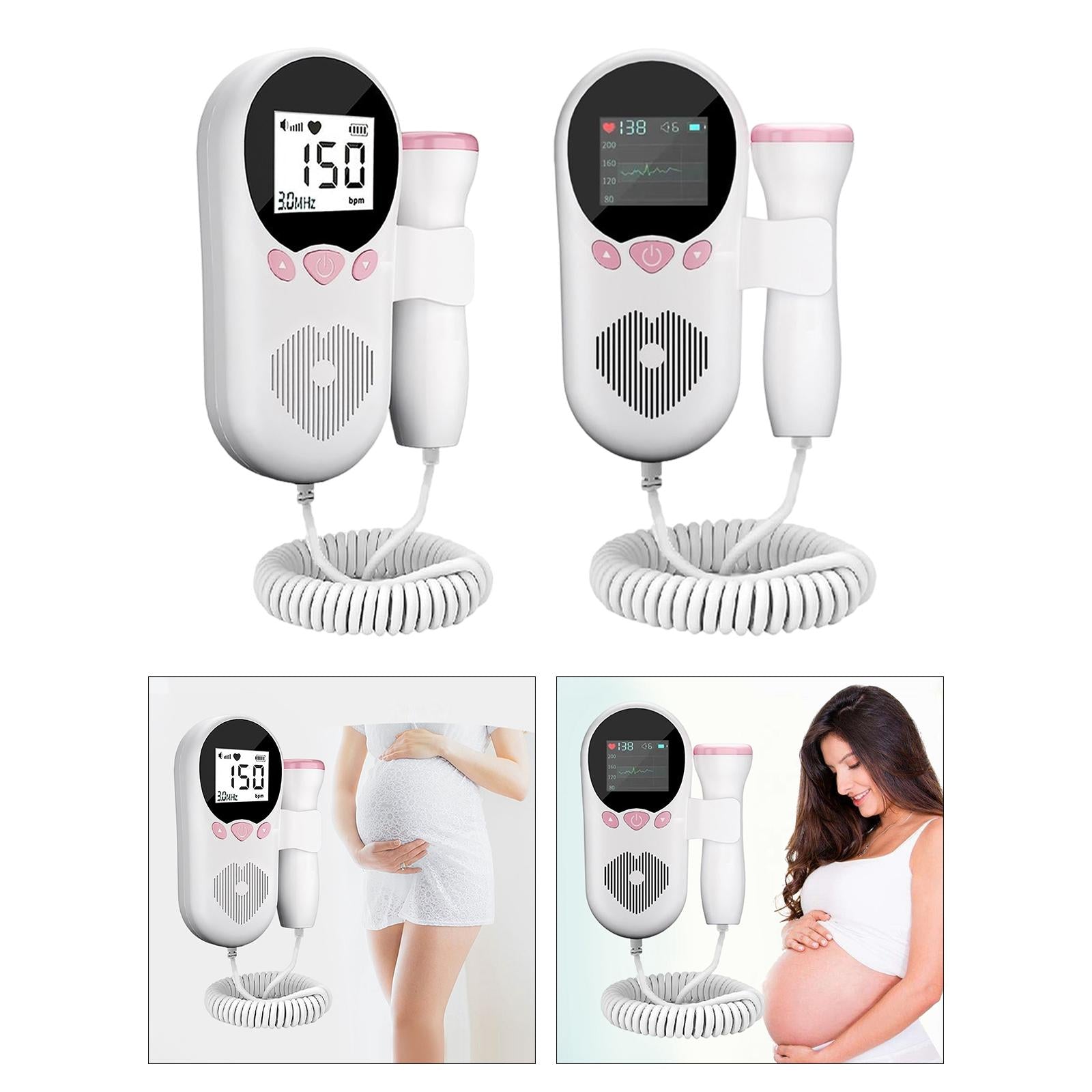 Baby Fetal Heartbeat Monitor Detector for Pregnant Digital Display