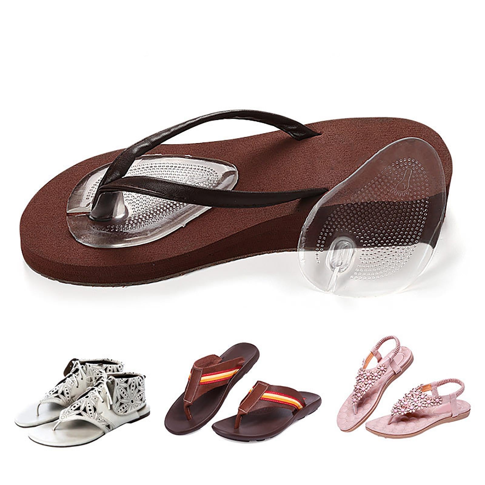 2Pcs Self Adhesive Gel Forefoot Cushions Flip Flop Transparent for Sandals