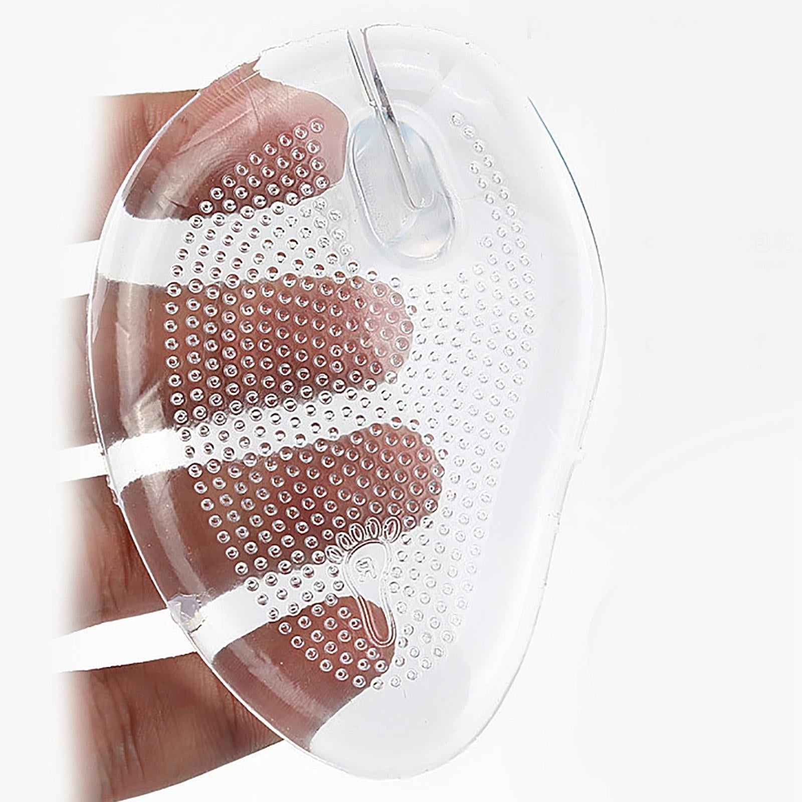 2Pcs Self Adhesive Gel Forefoot Cushions Flip Flop Transparent for Sandals