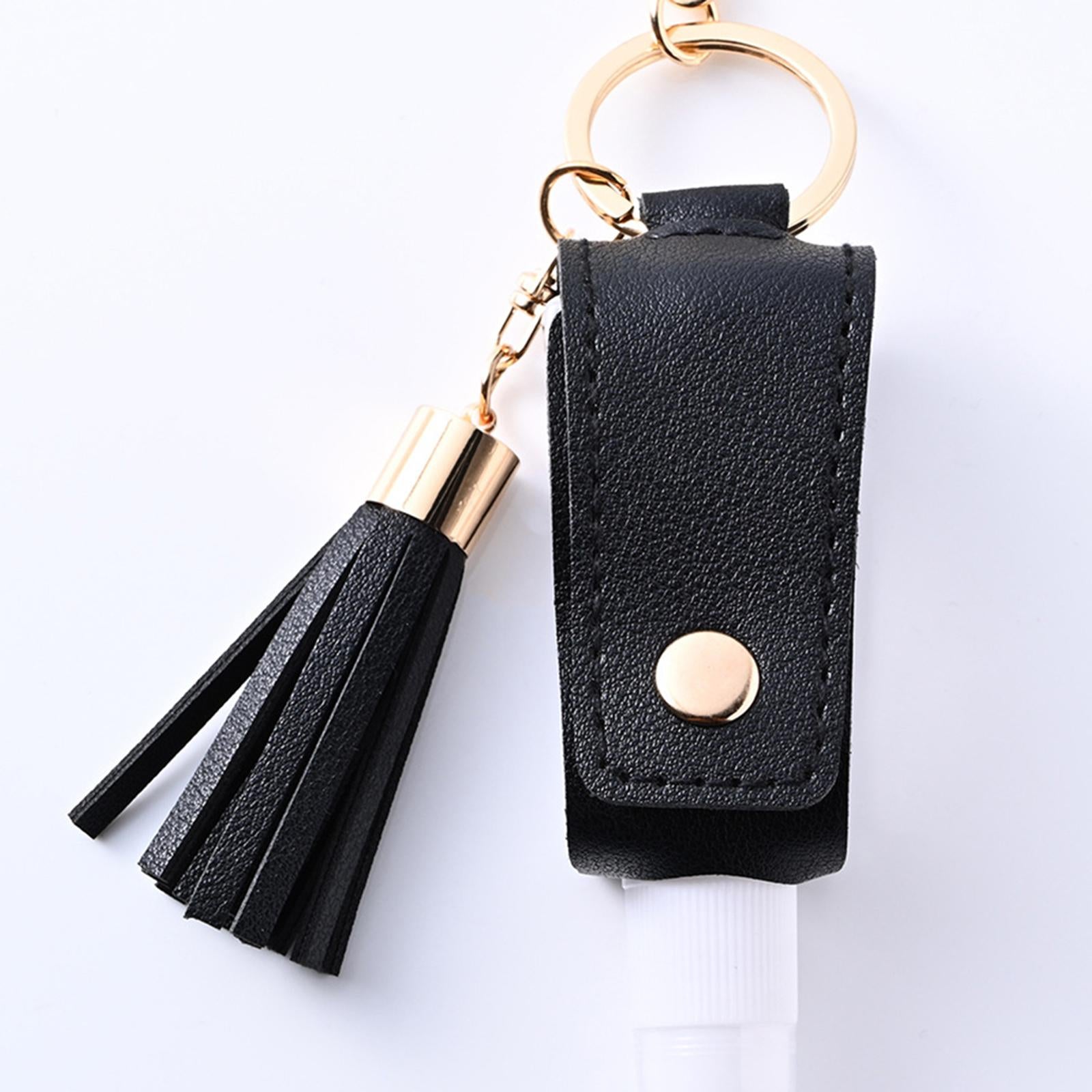 30ml Hand Washing Keychain Refillable Spray Bottle for Shampoo Liquid Black