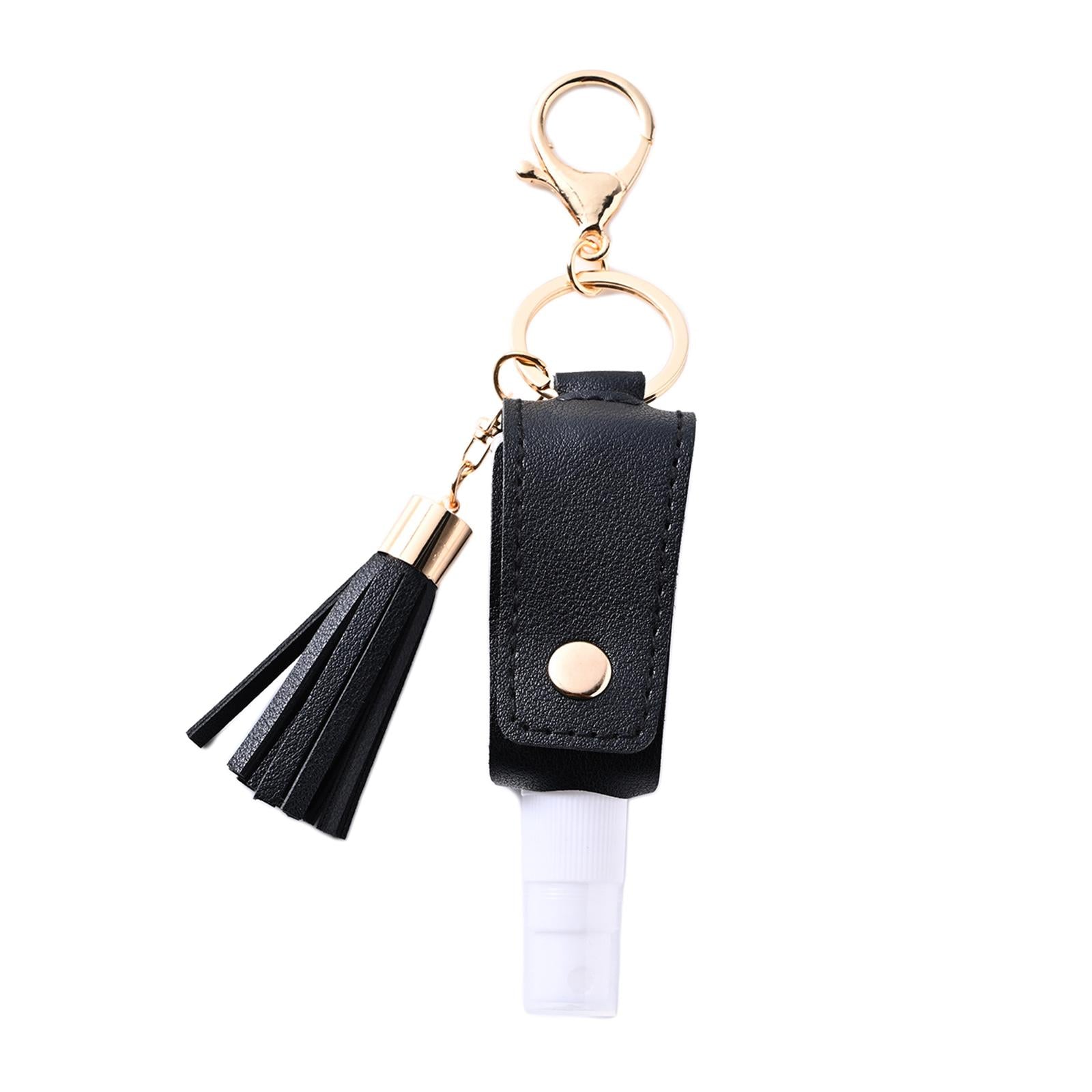 30ml Hand Washing Keychain Refillable Spray Bottle for Shampoo Liquid Black