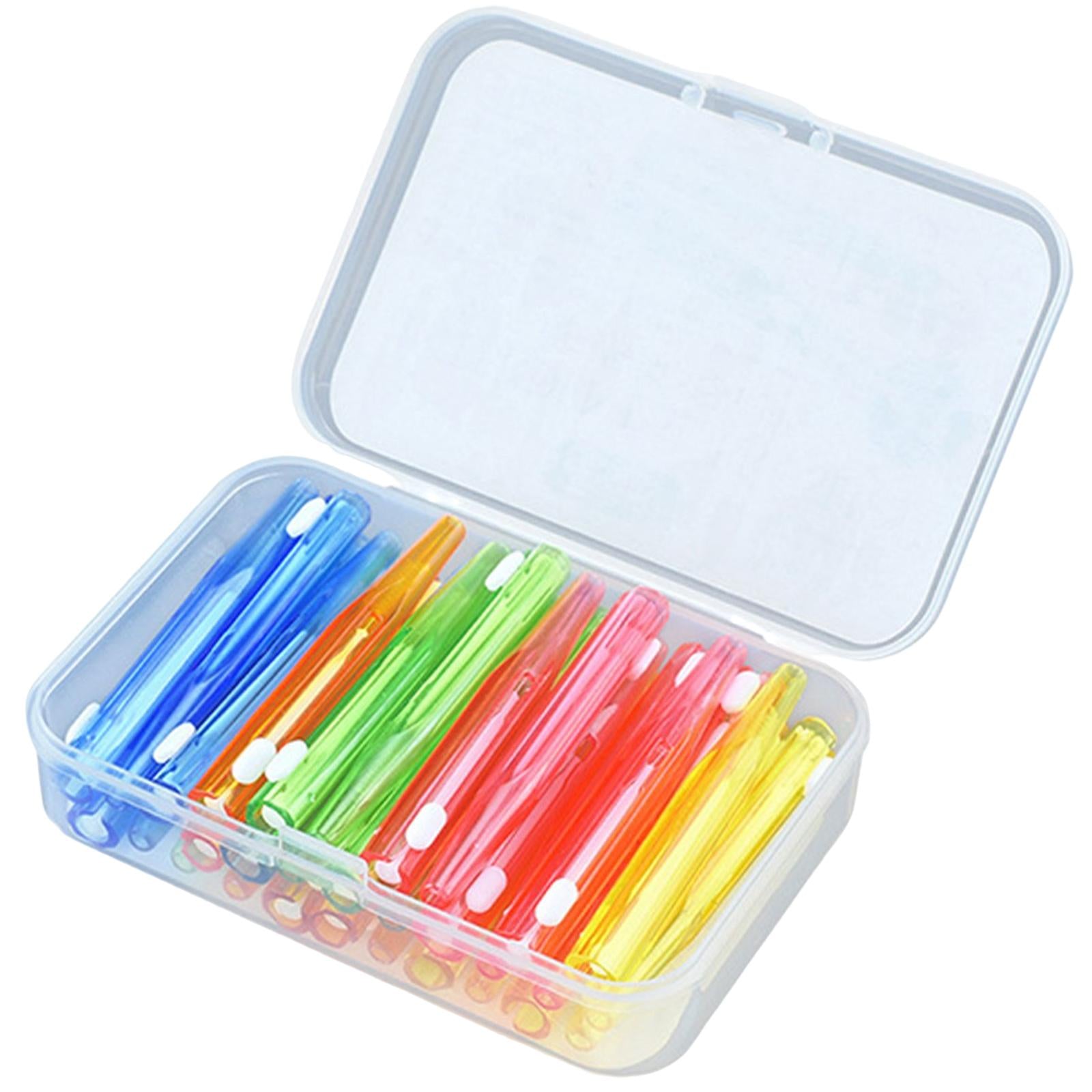 30pcs Interdental Brush Toothpick Dental Hygiene Brush Retractable Mixed