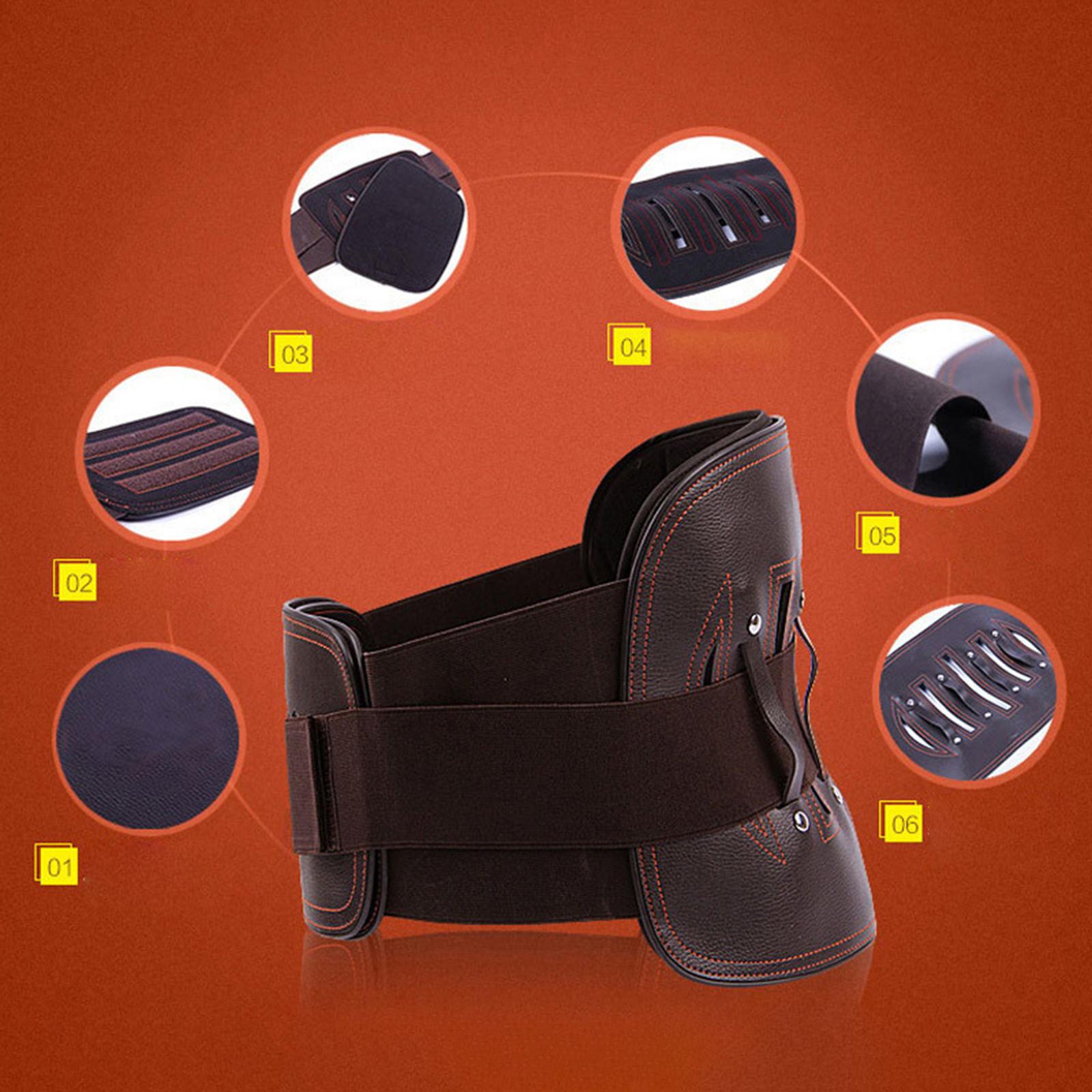 Back Support Belt Lumbar Belt Brace Waist Protector for Scoliosis Women Men L
